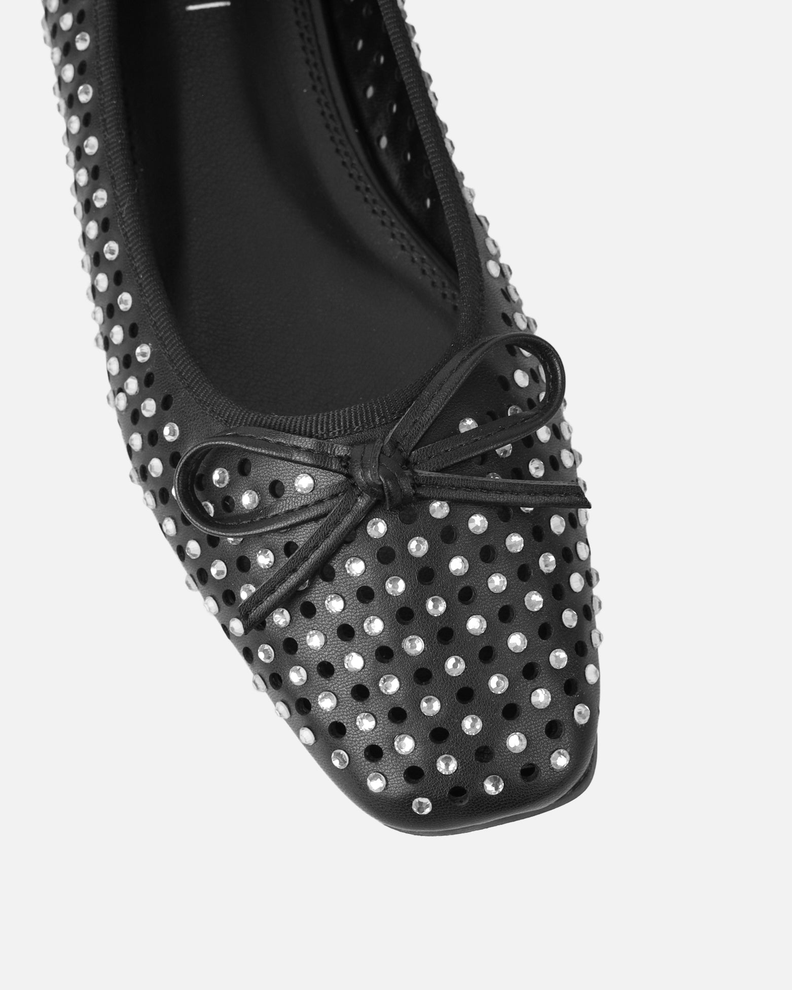 Mariay Black Diamante Ballet Flats | SIMMI London