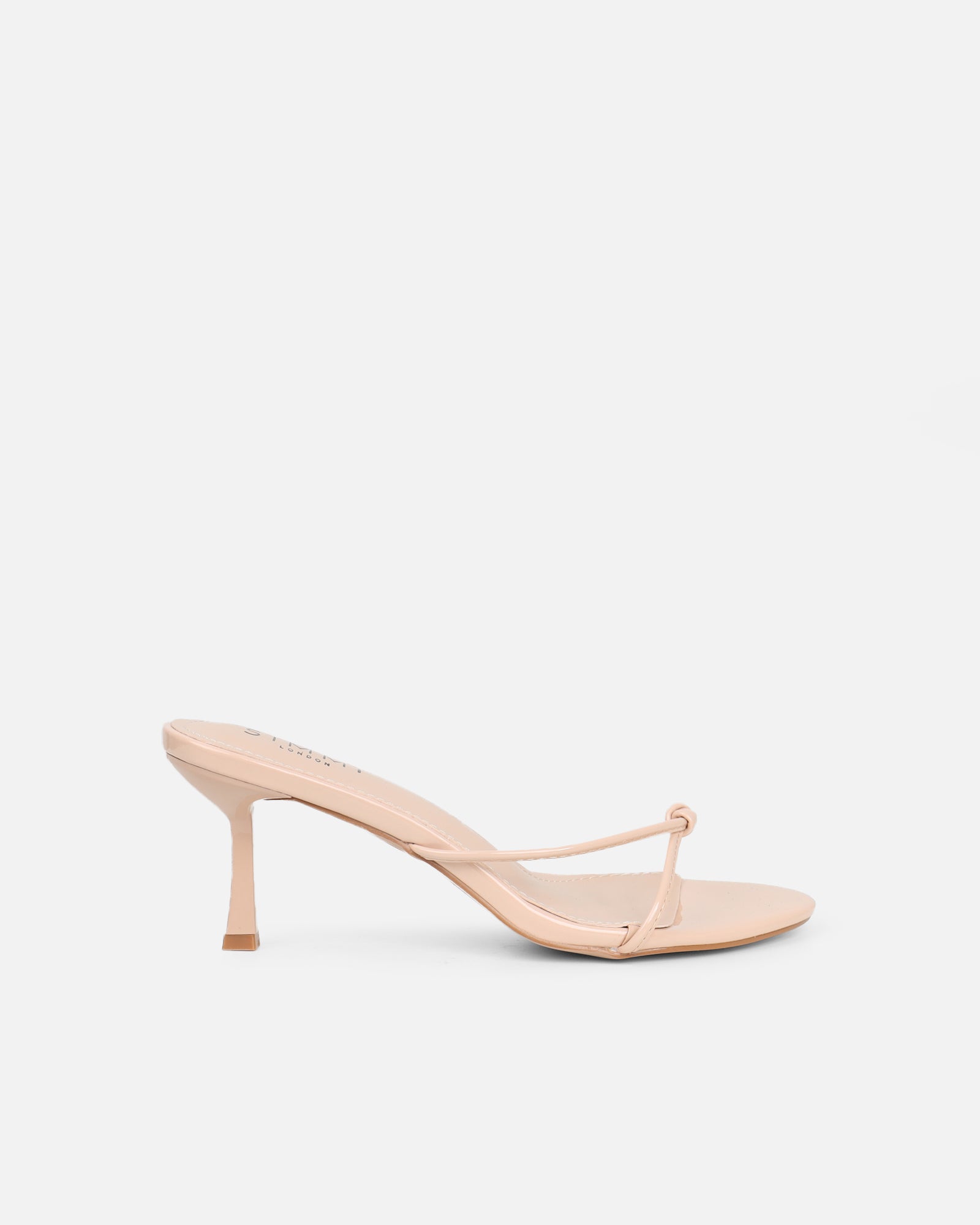 Mines Stone Patent Mid Heel Mules | SIMMI London