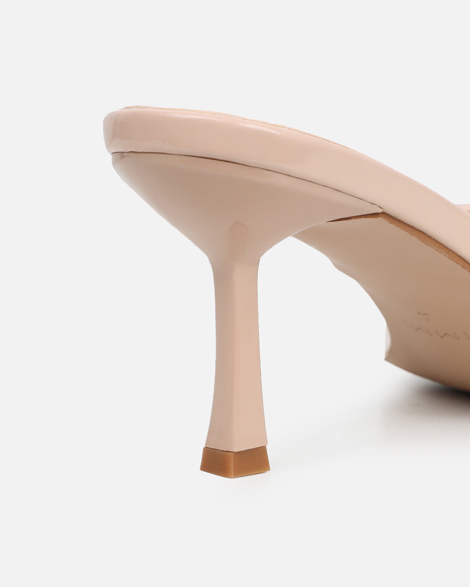 Mines Stone Patent Mid Heel Mules | SIMMI London