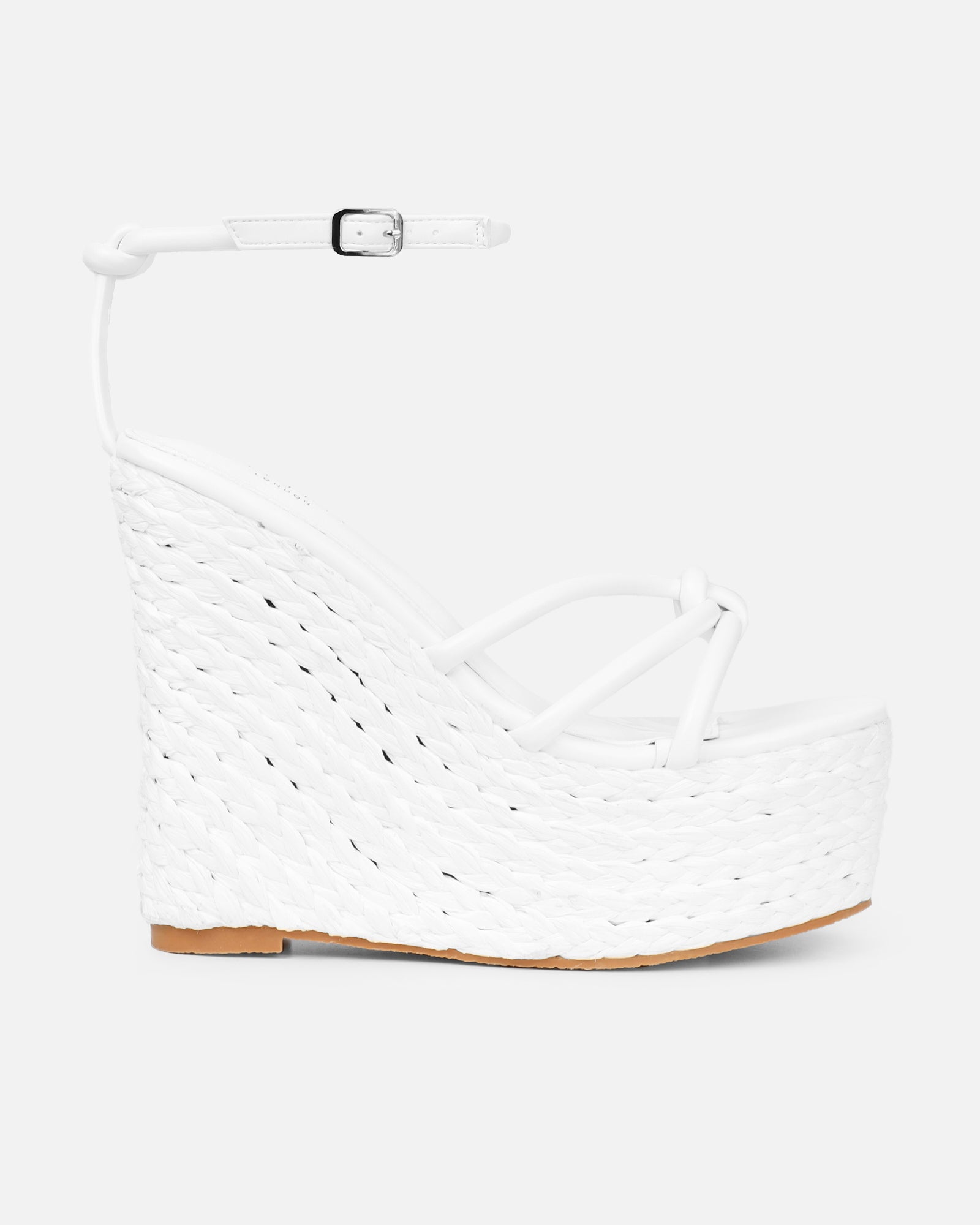 Monii White Espadrille Wedges | SIMMI London