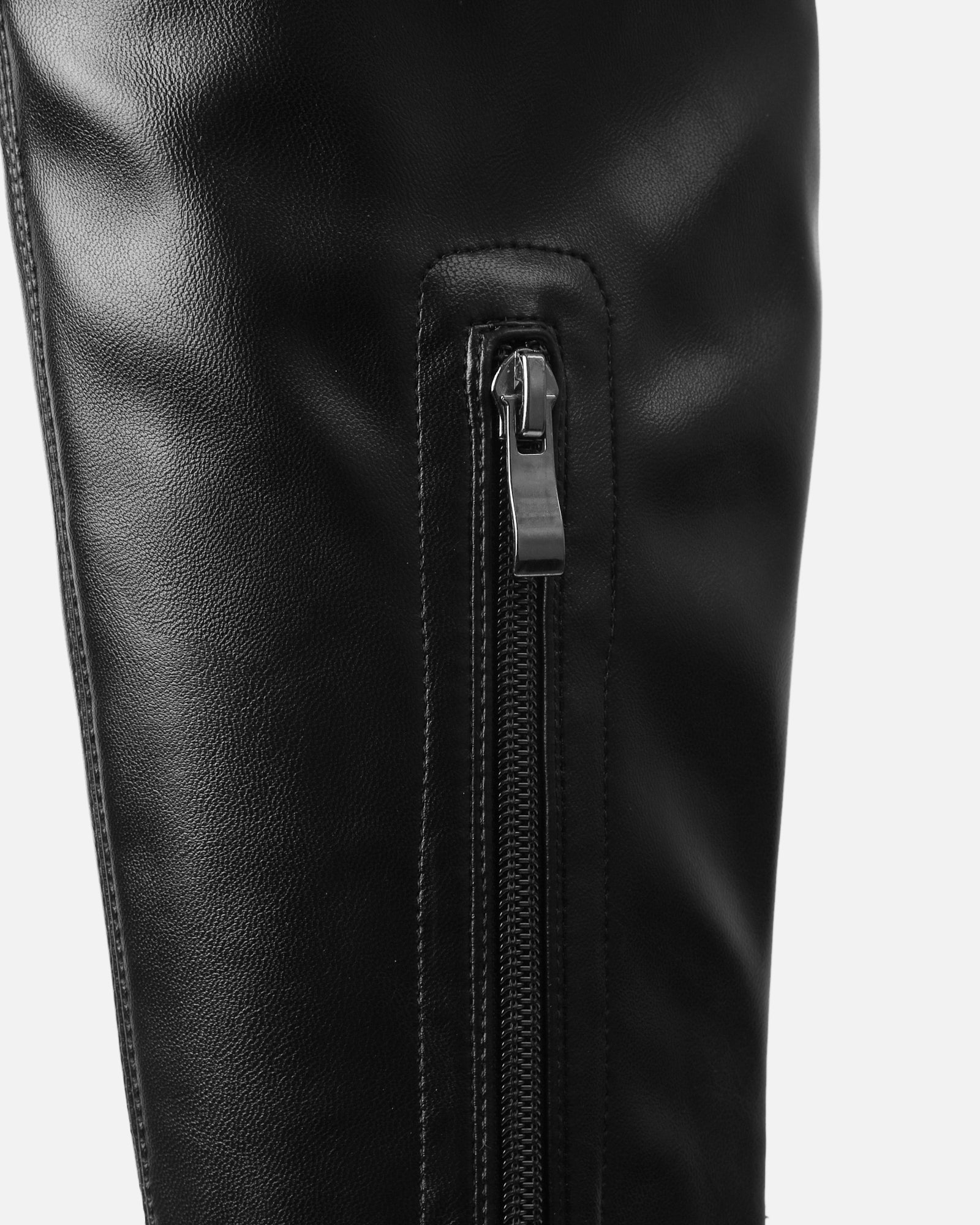 Remmie Black Stretch Chunky Over The Knee Boots | SIMMI London