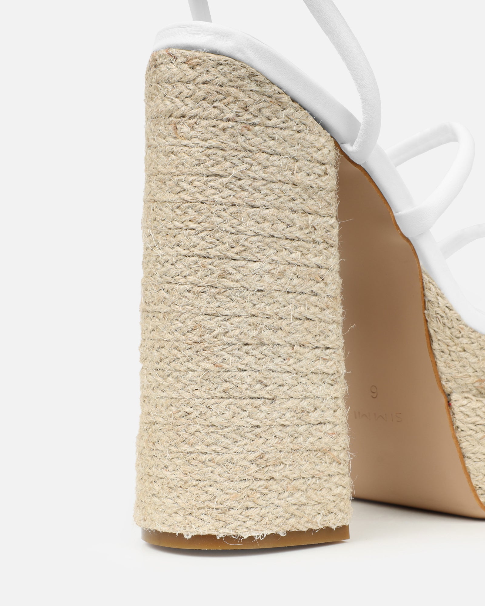 Nadima white platform espadrille sandals |SIMMI London