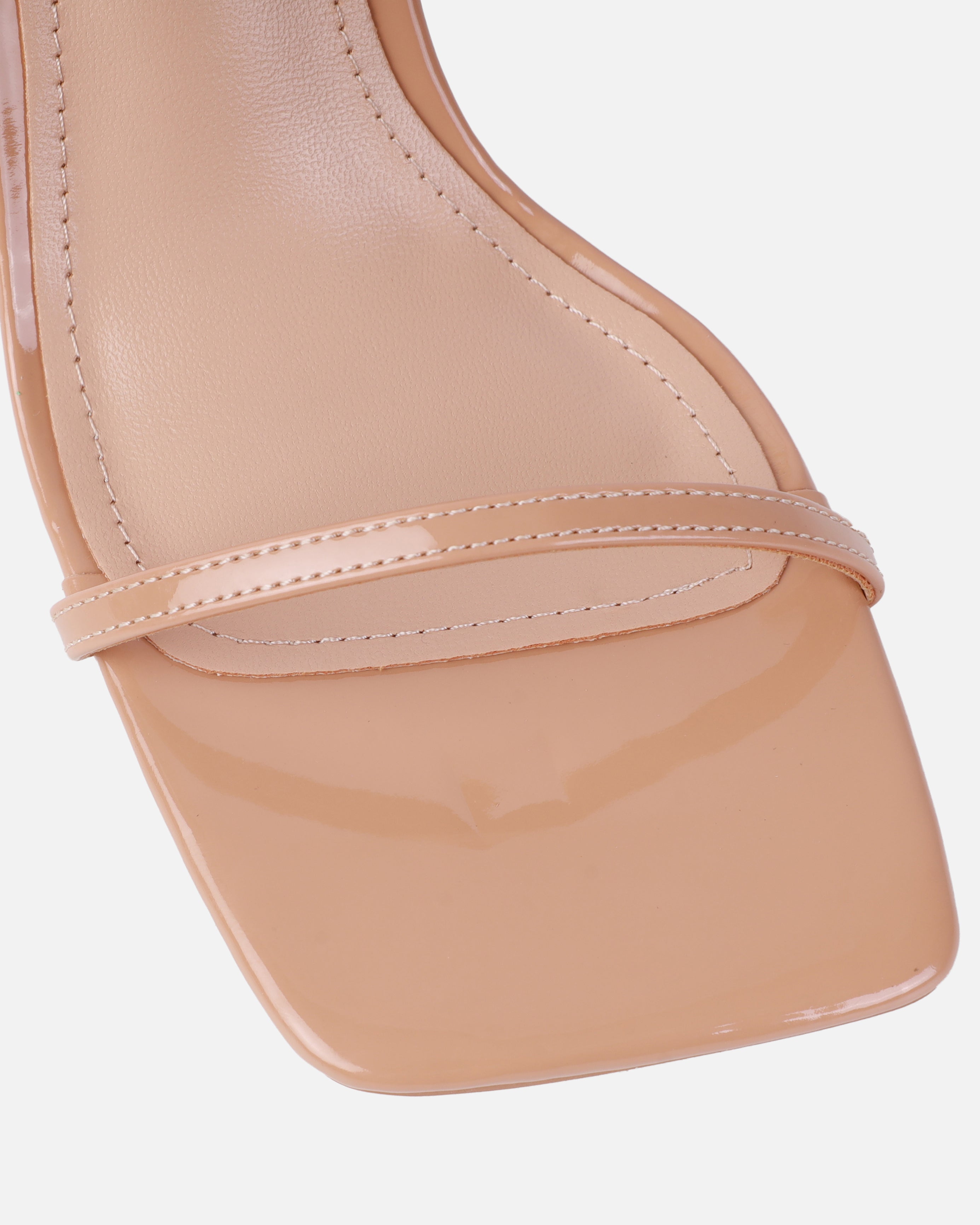 Niko Nude Patent Barely There Stiletto Heels | SIMMI London