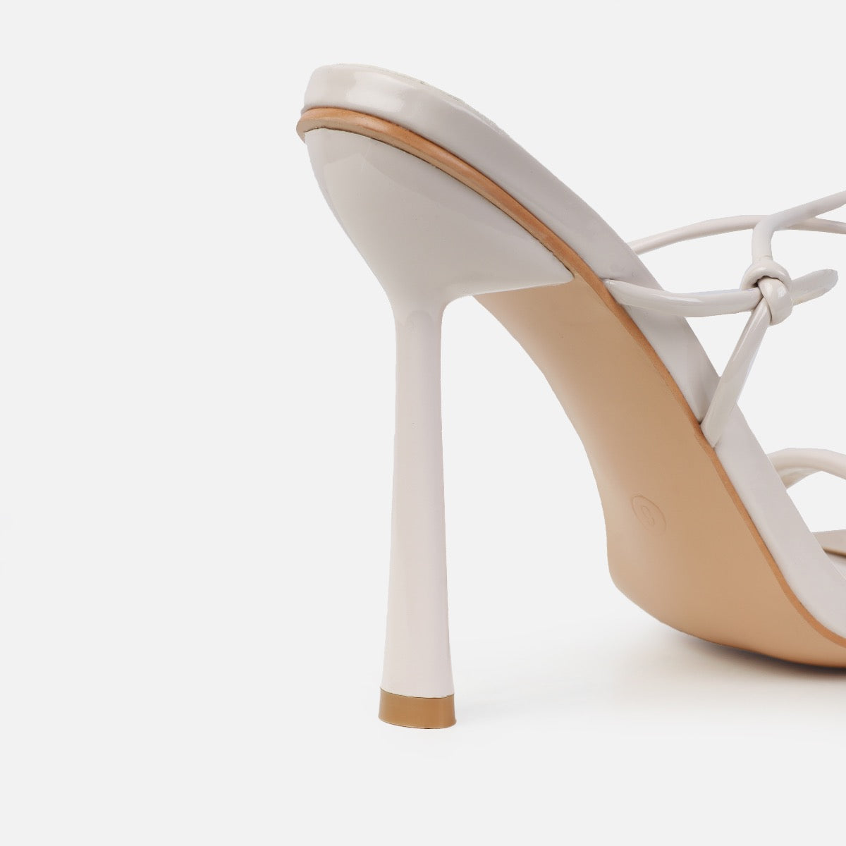 Nuris Stone Patent Lace Up Heels| SIMMI London