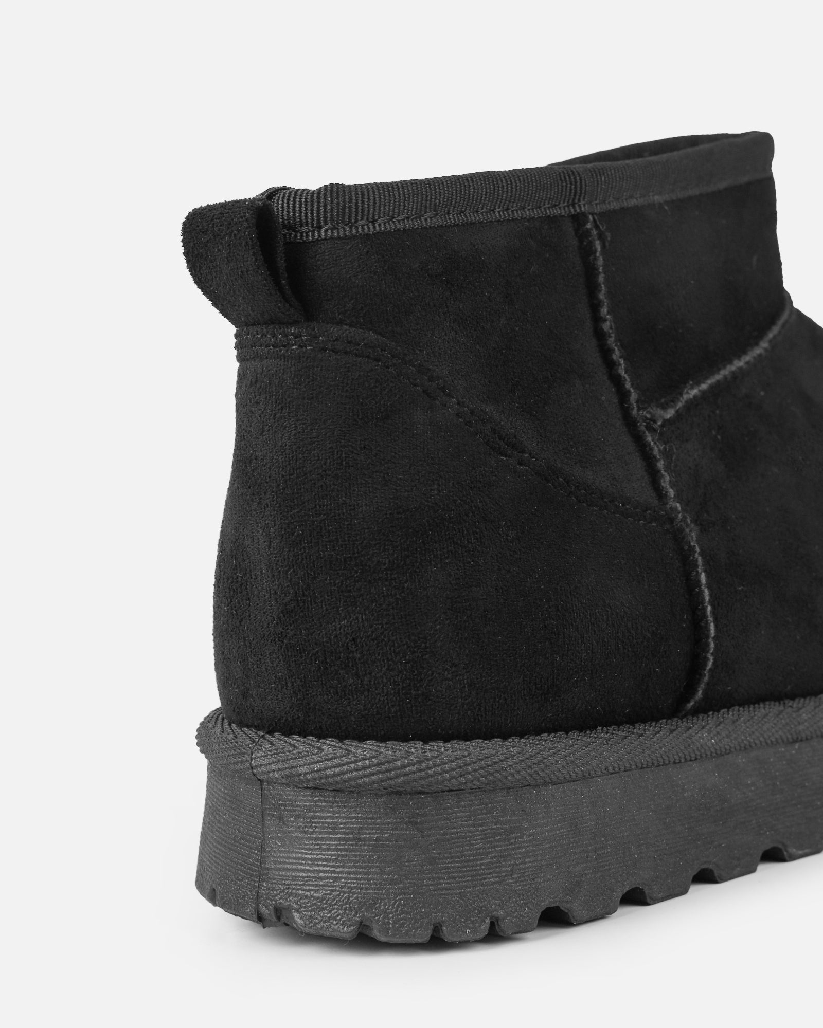 Oliver Black Faux Suede Mini Boots | SIMMI London