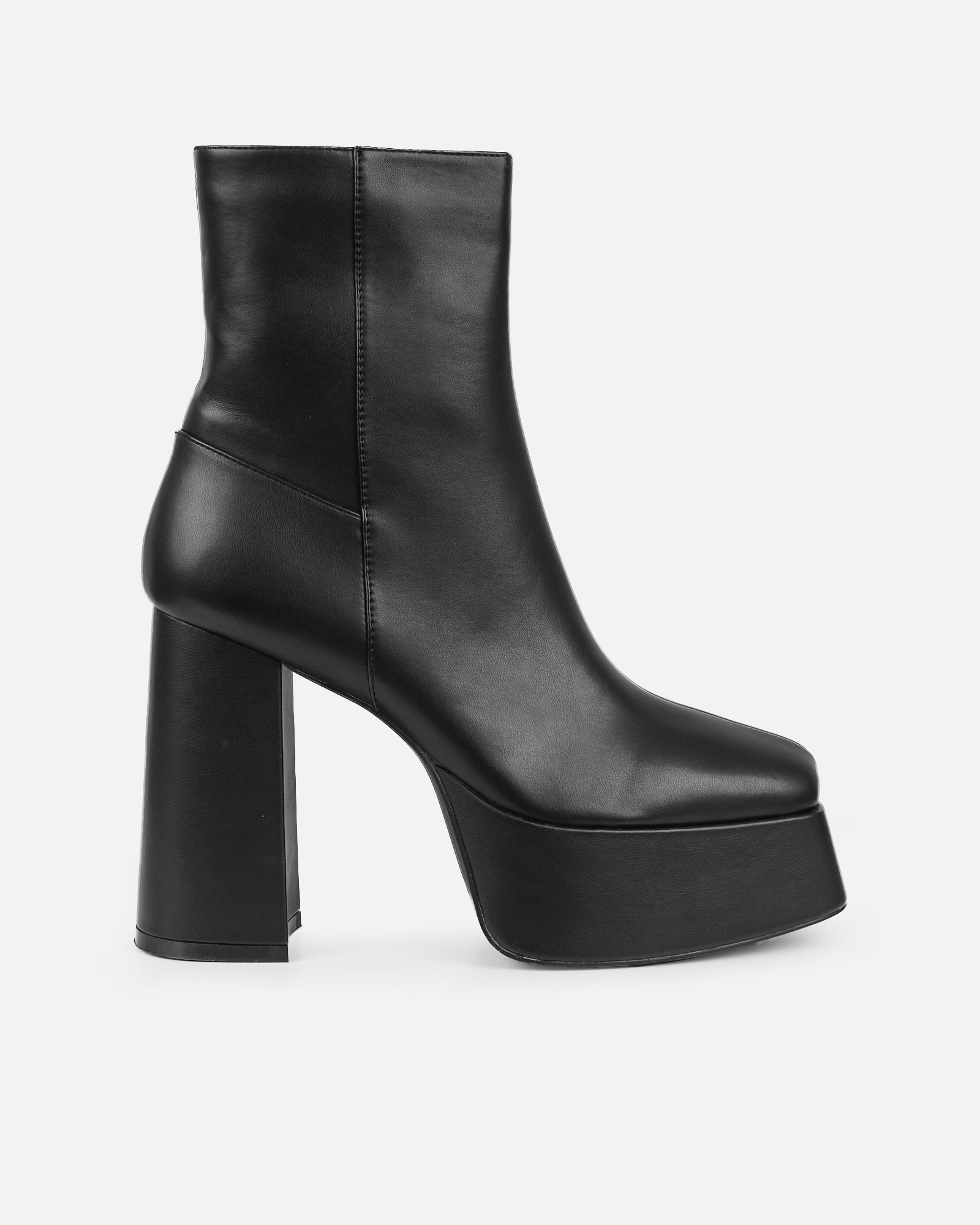 Pascal Black Platform Ankle Boots | SIMMI London