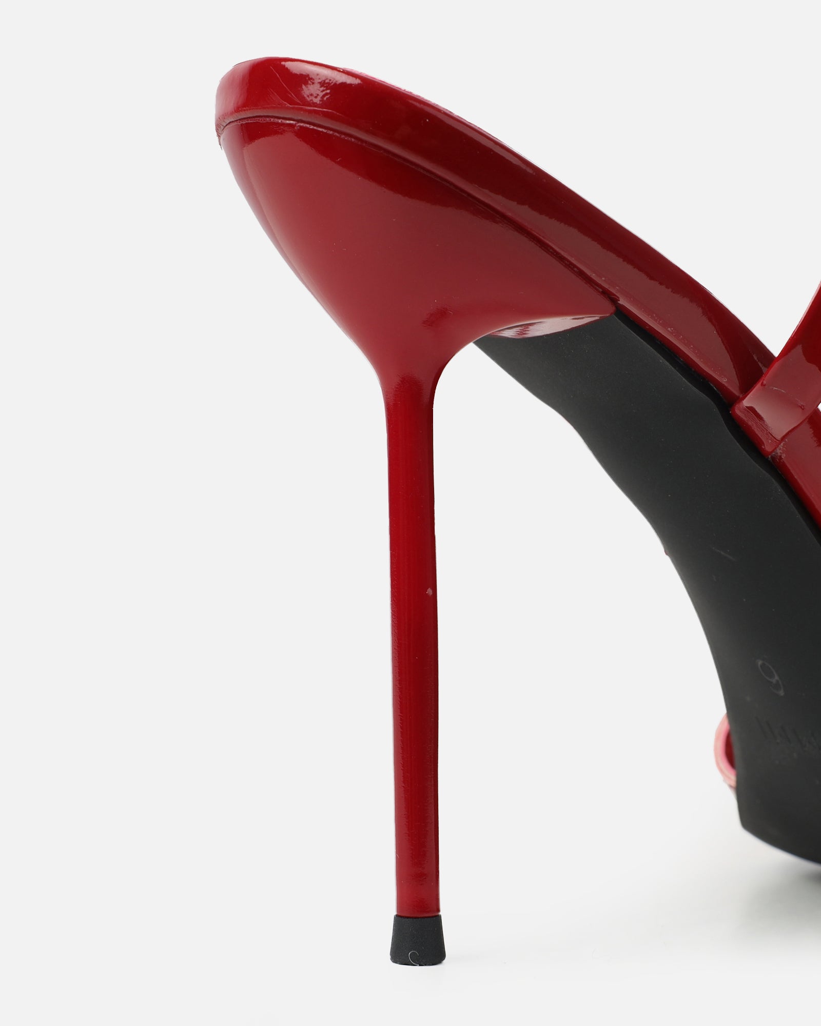 Ebby Dark Red Patent Stiletto Heels | SIMMI London