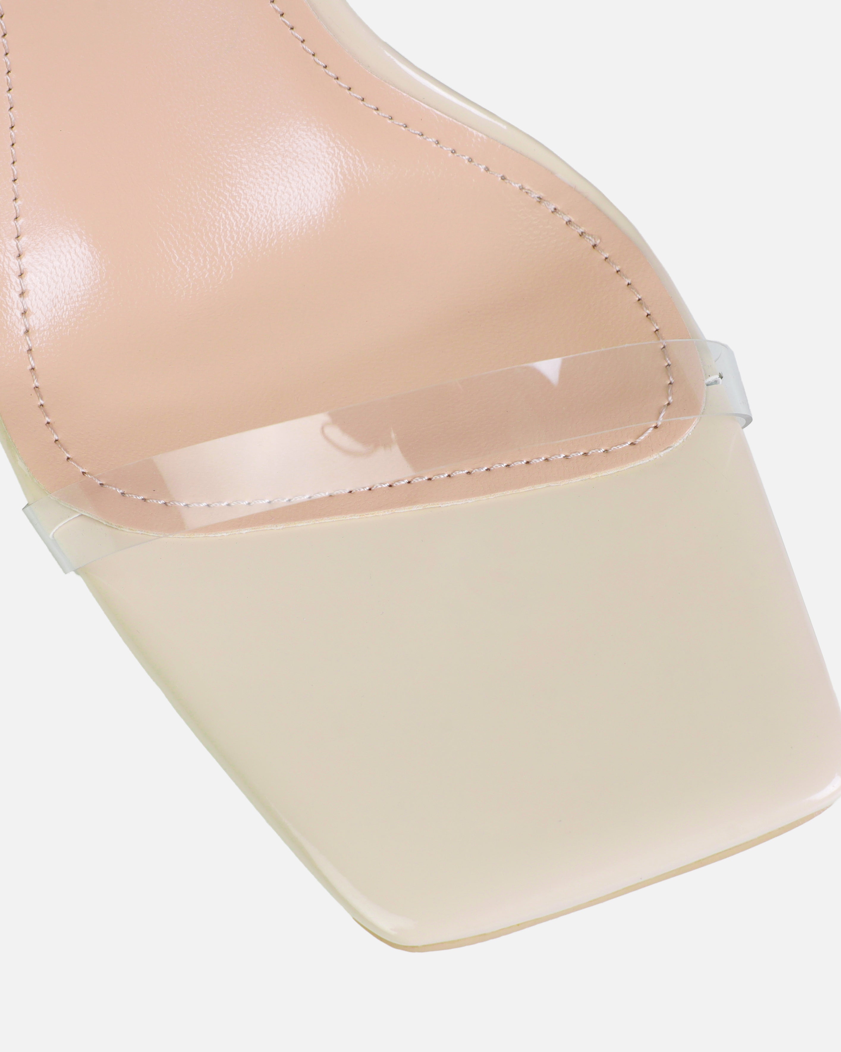 Suvi Stone Clear Gem Stiletto Heels | SIMMI London