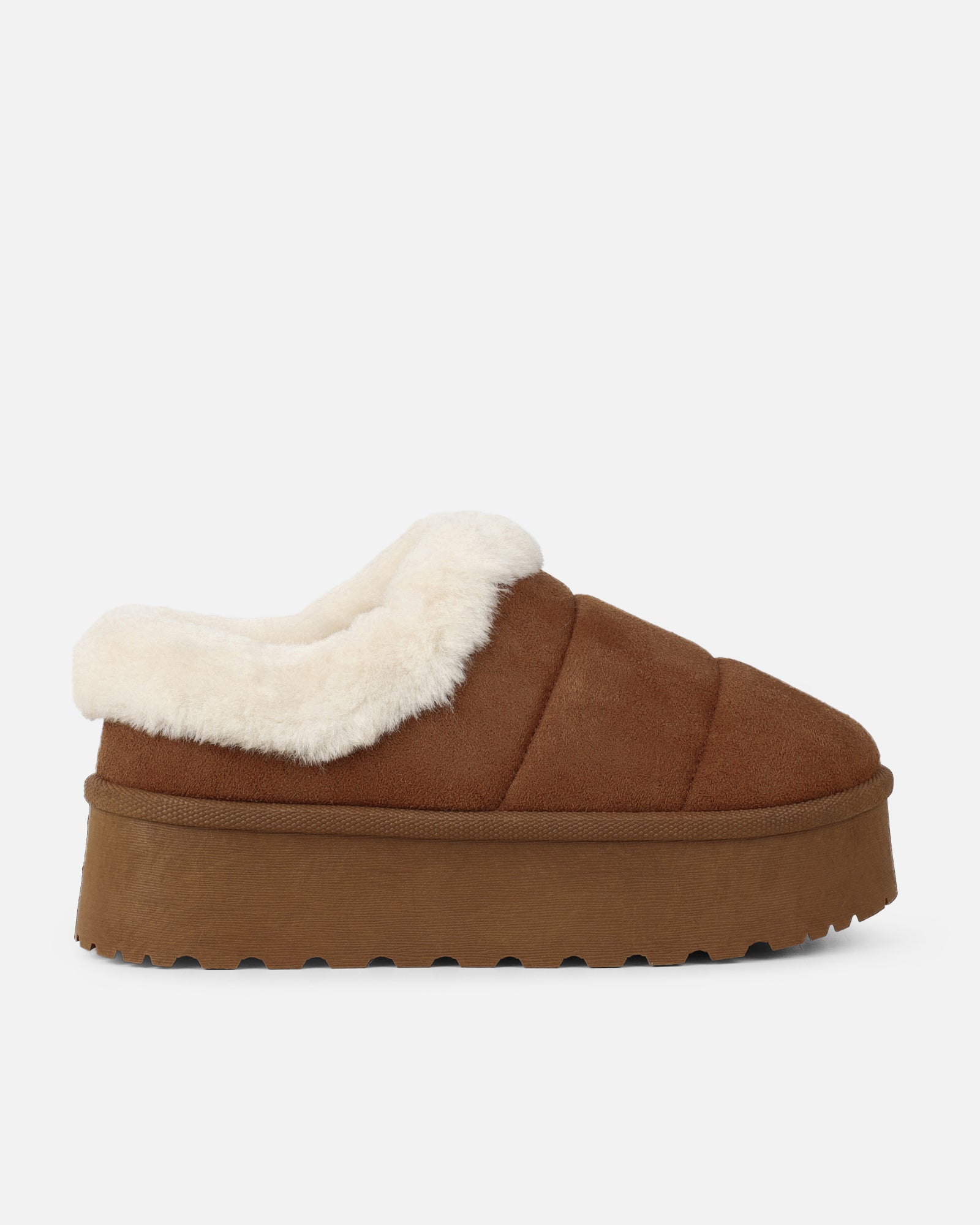 Reggie Tan Cosy Flatform Slides | SIMMI London