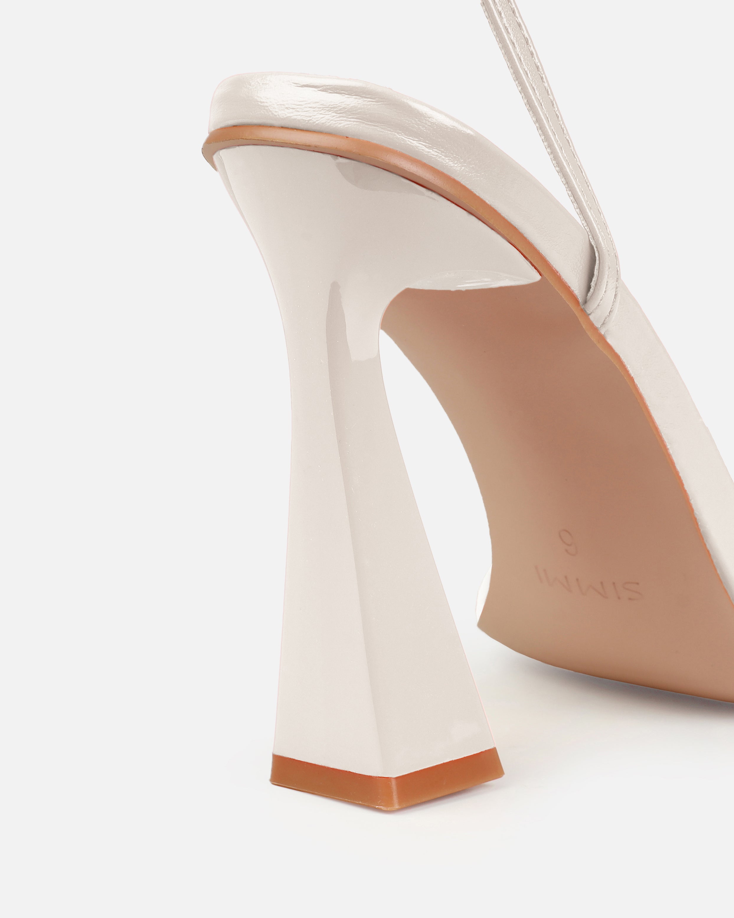 Tasha Ghouri Riva Stone Padded Block Heels | SIMMI London