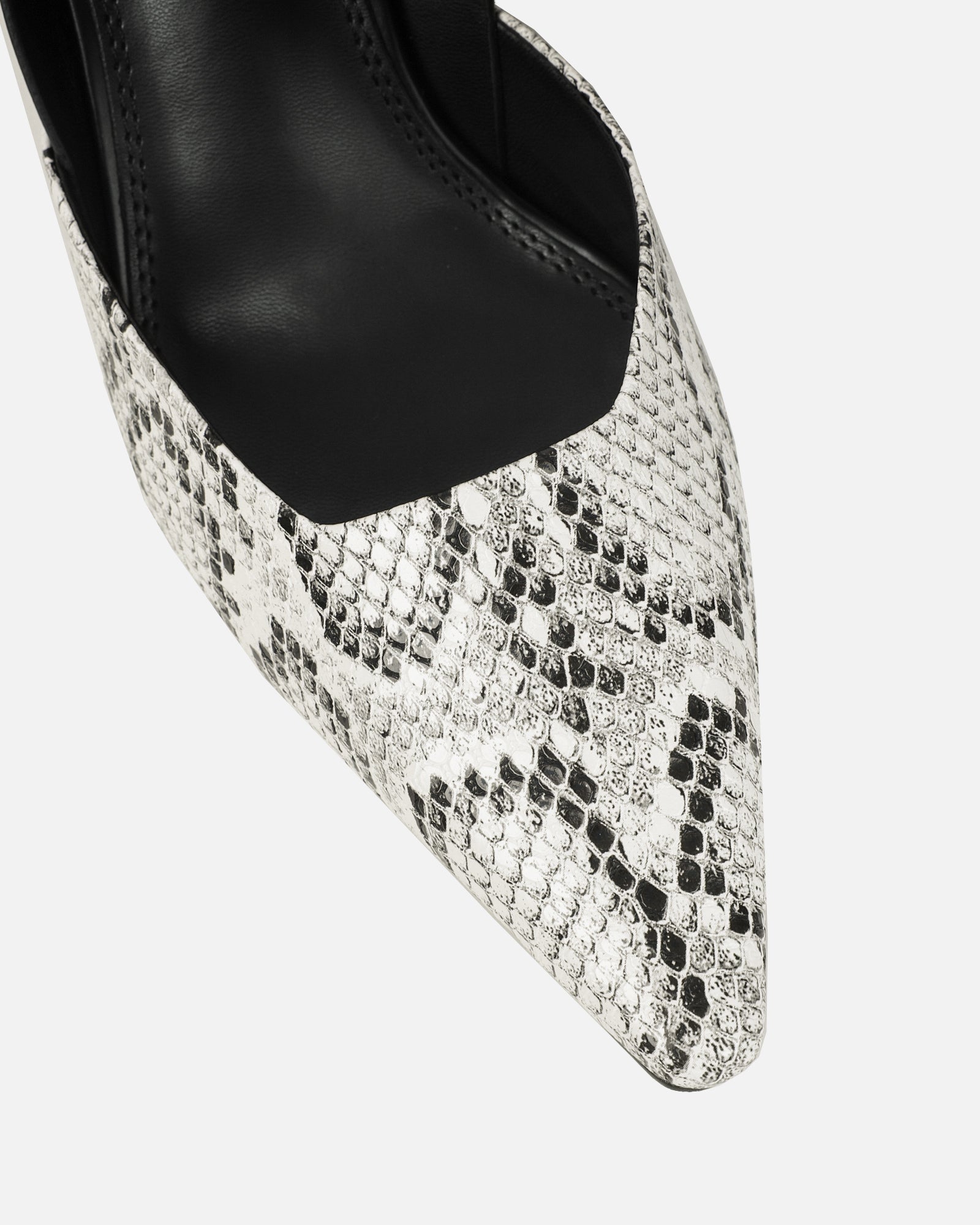 Romilly Stone Snake Effect Sling Back Court Shoes | SIMMI London