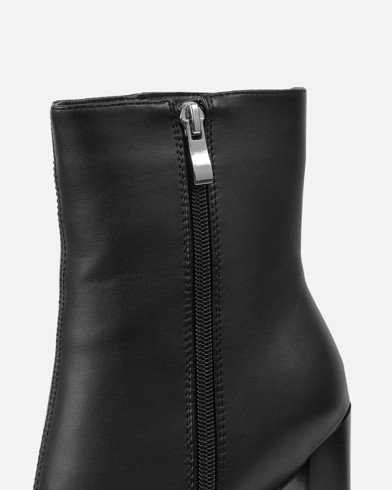 Ronald Black Block Heeled Ankle Boots | SIMMI London
