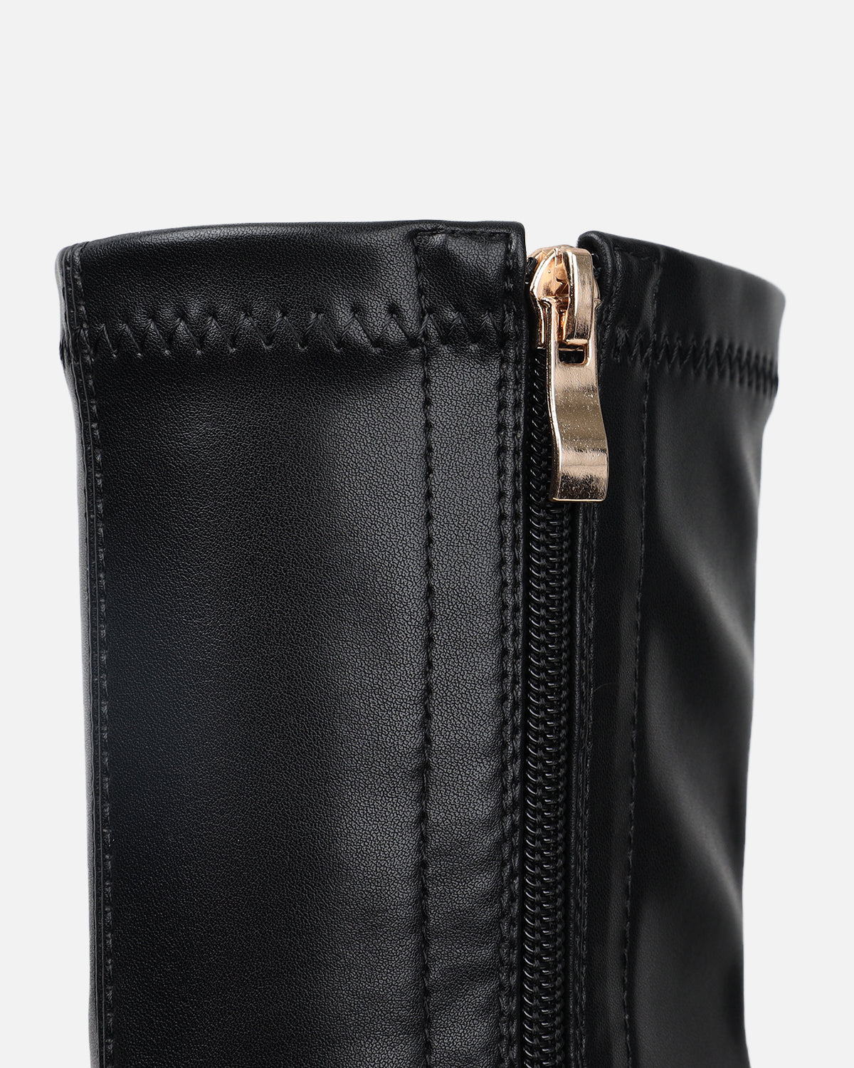 Eamon Black Stretch Platform Ankle Boots | SIMMI London