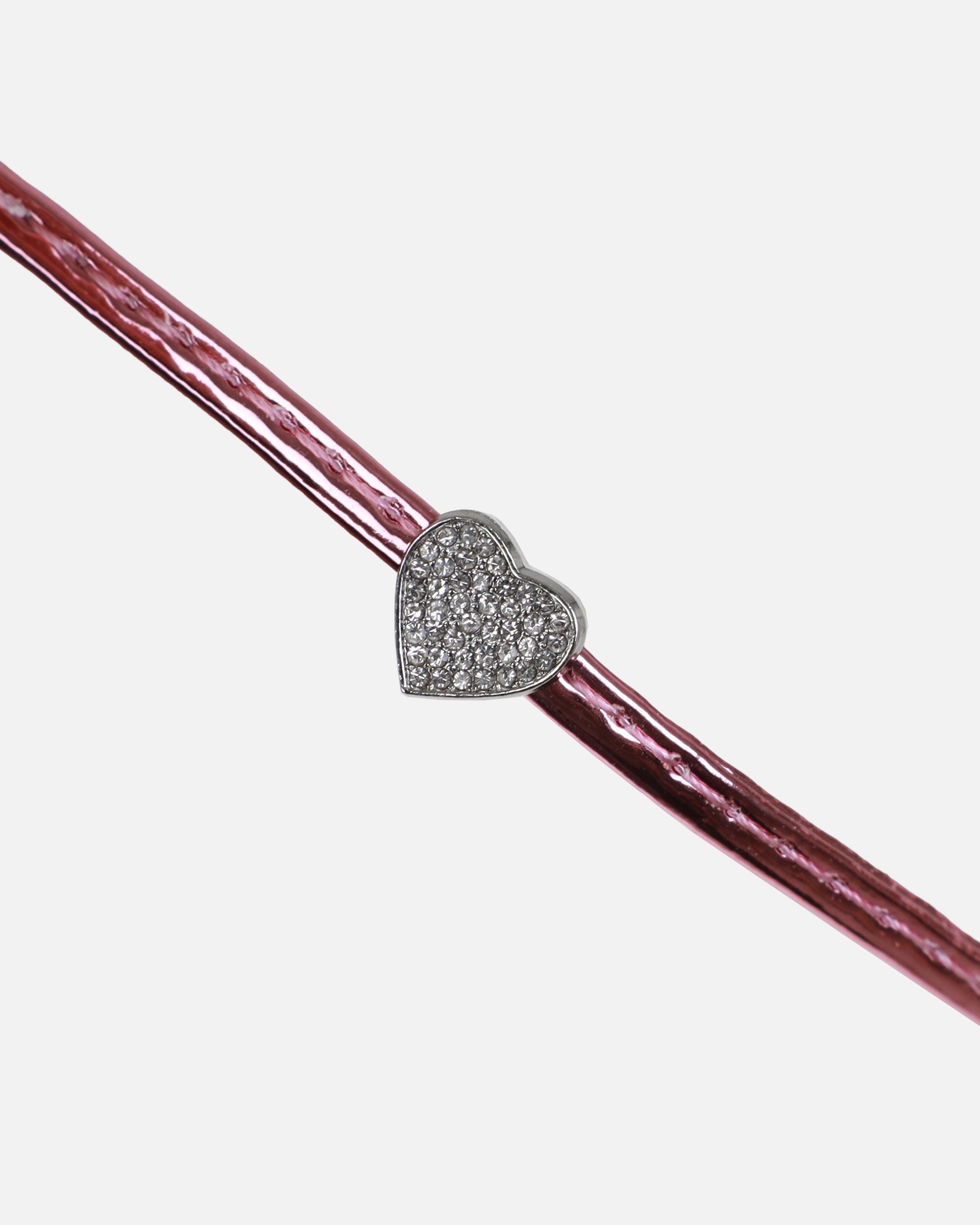 Heiti Pink Patent Diamante Heart Lace Up Heels | SIMMI London