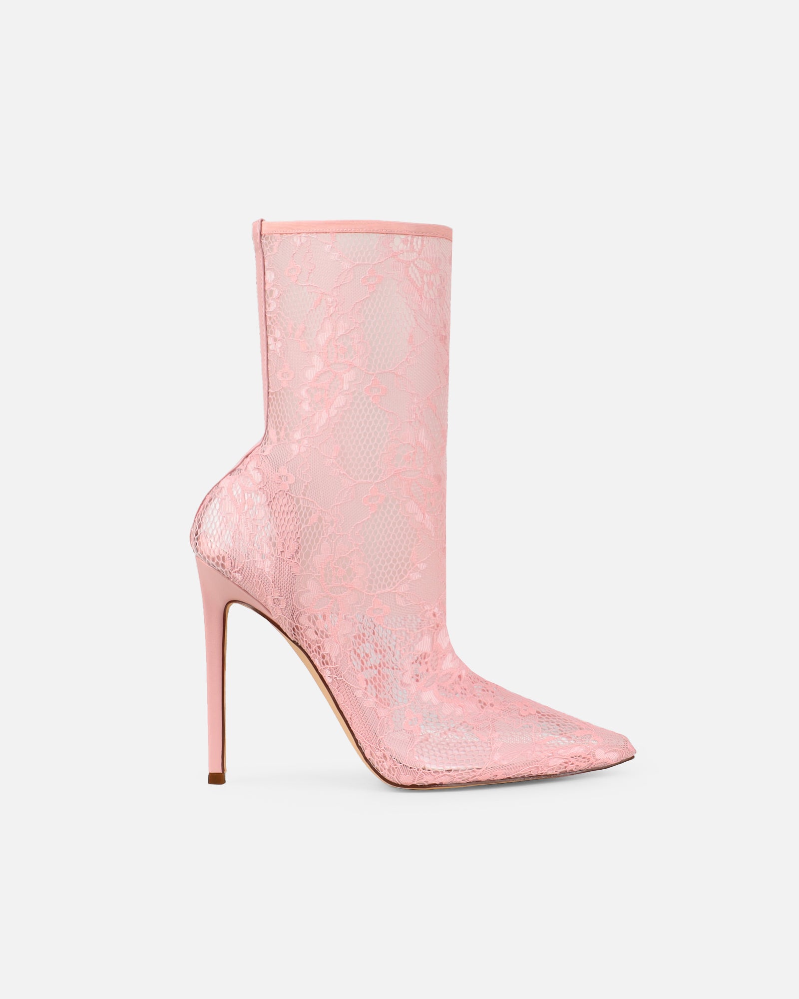 Pixxie Pink Lace Stiletto Heels | SIMMI London