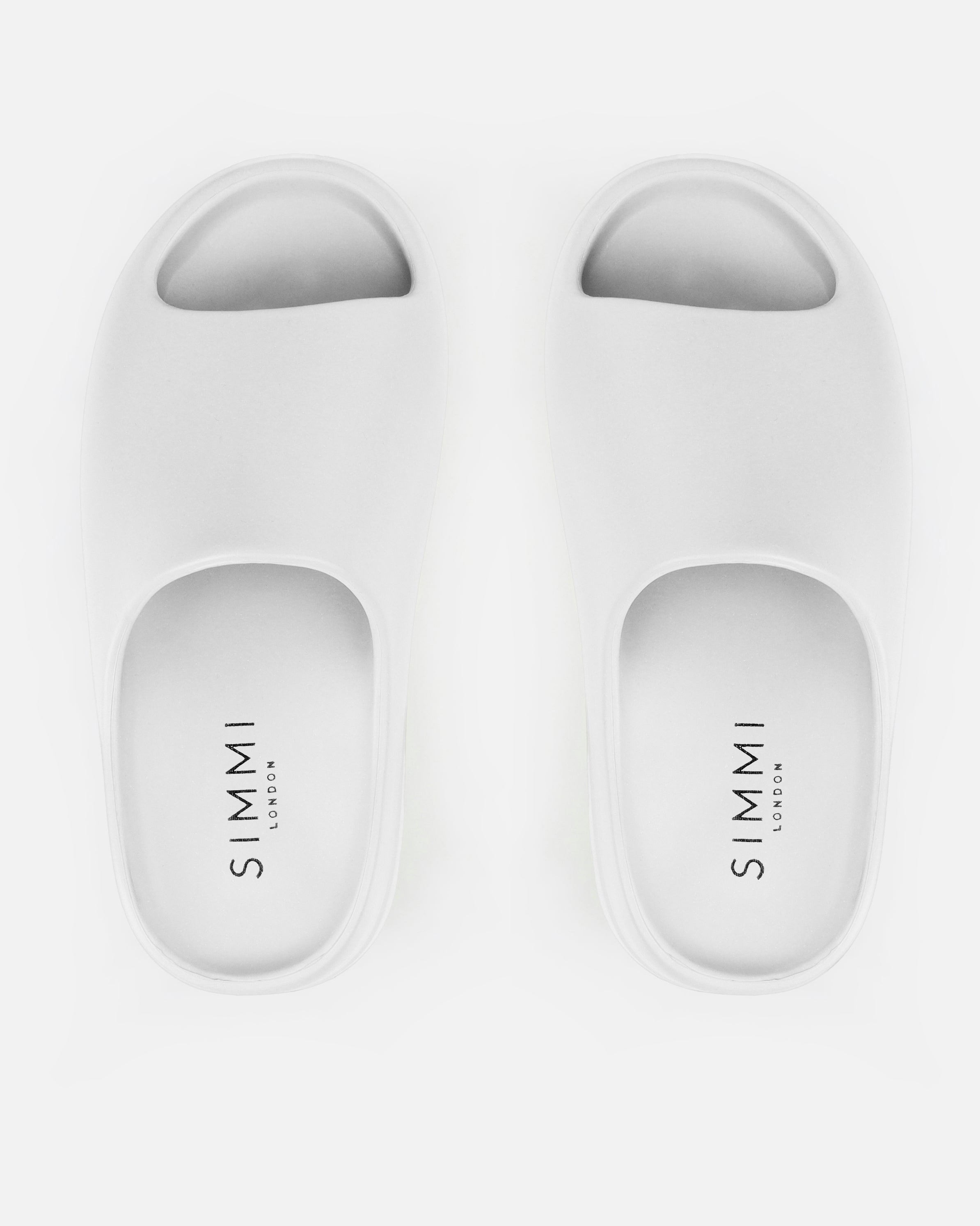 Sand White Moulded Sliders | SIMMI London