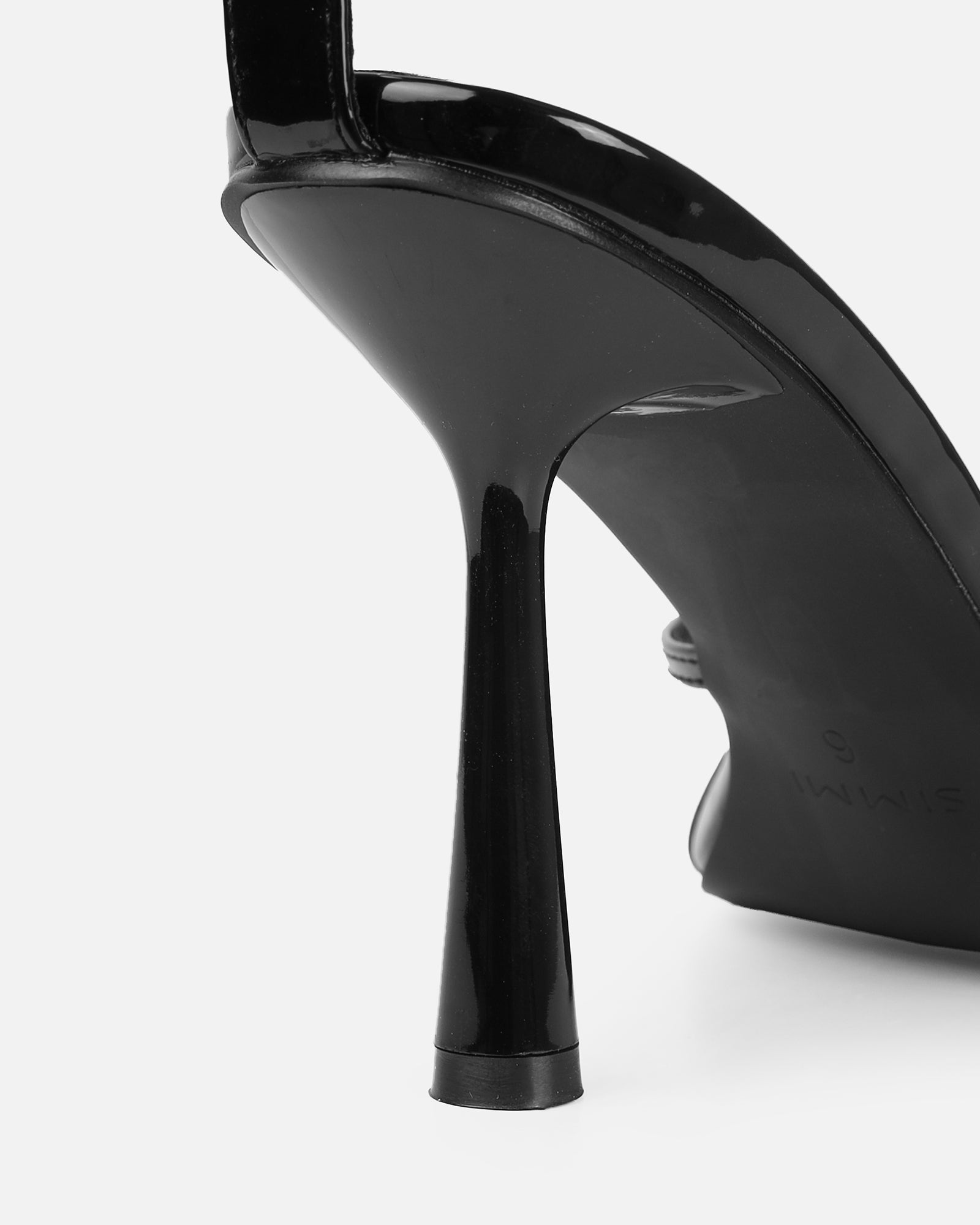 Santo Black Diamante Bow Stiletto Heels | SIMMI London