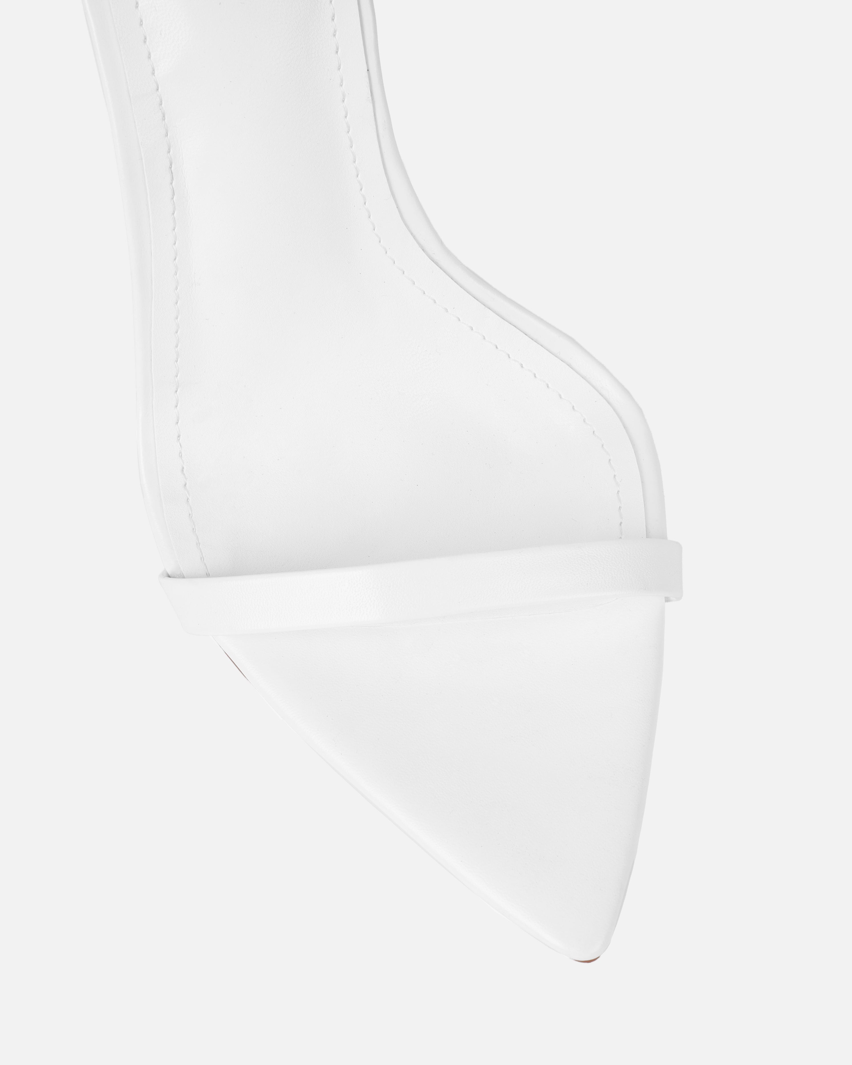 Spirit White Snake Evil Eye Anklet Stiletto Heels | SIMMI London