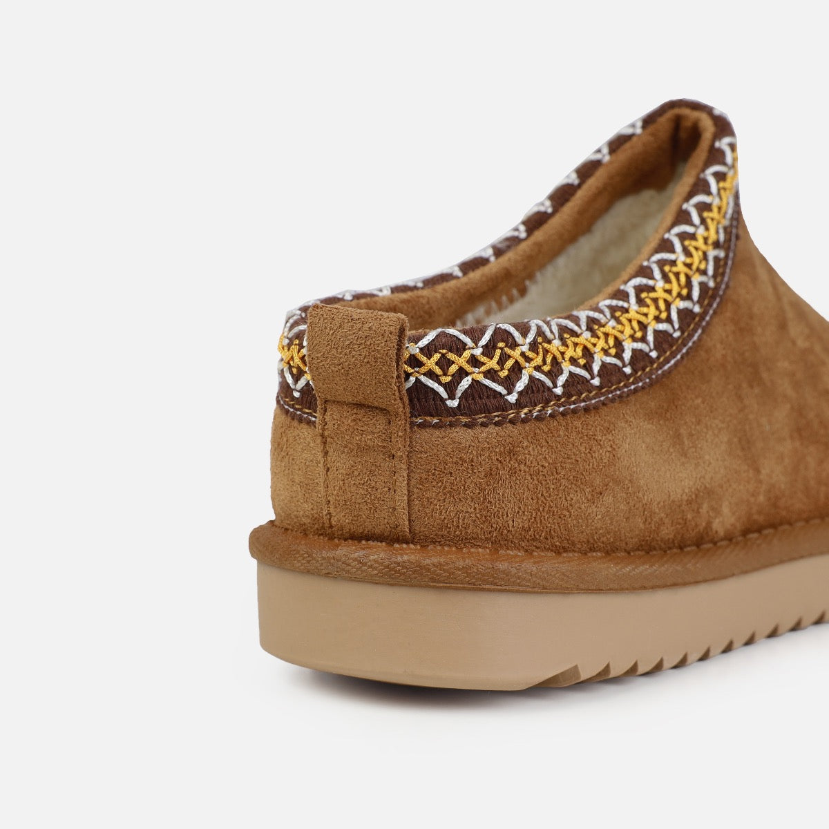 Snug Tan Faux Fur Lined Slippers | SIMMI London