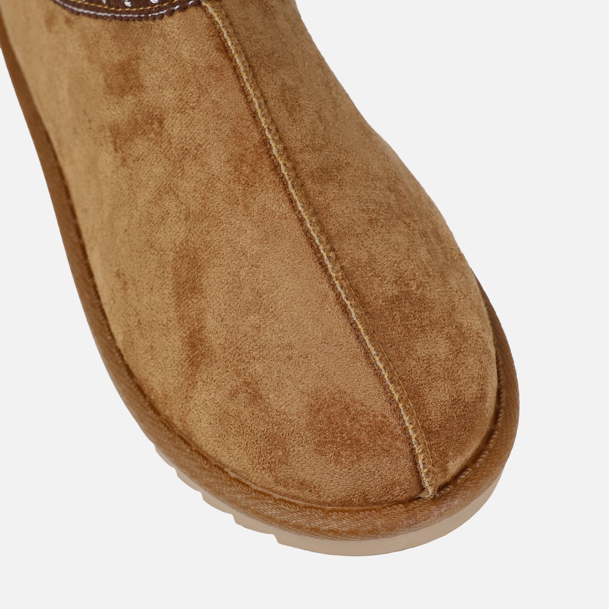 Snug Tan Faux Fur Lined Slippers | SIMMI London