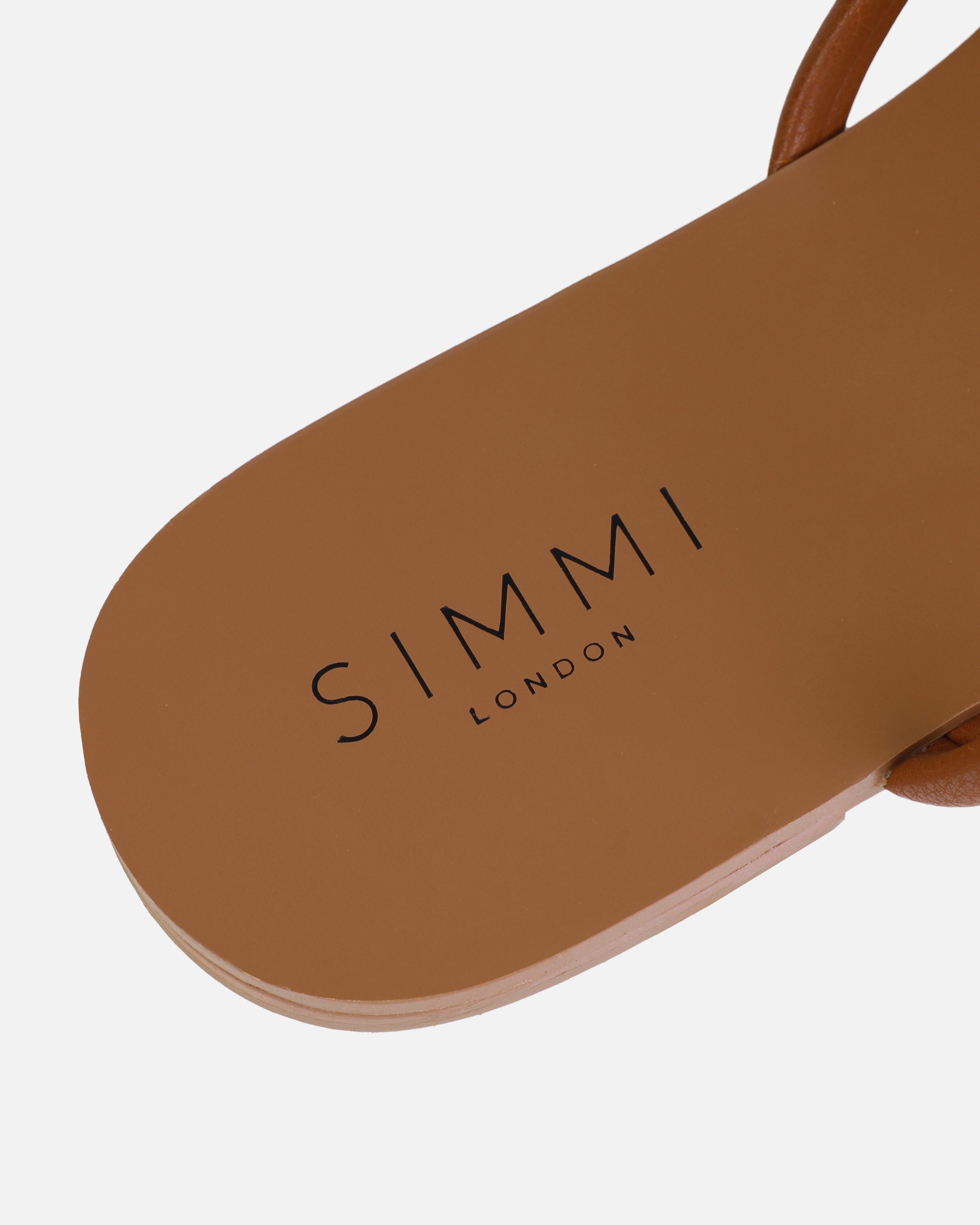 Leif Tan Toe Loop Flat Sandals | SIMMI London