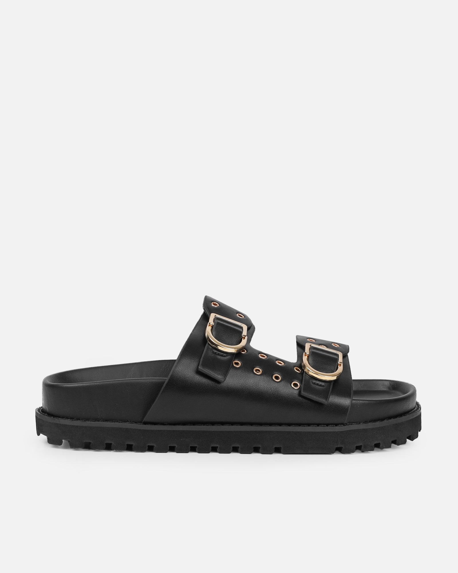 Tabi Black Slider Sandals | SIMMI London