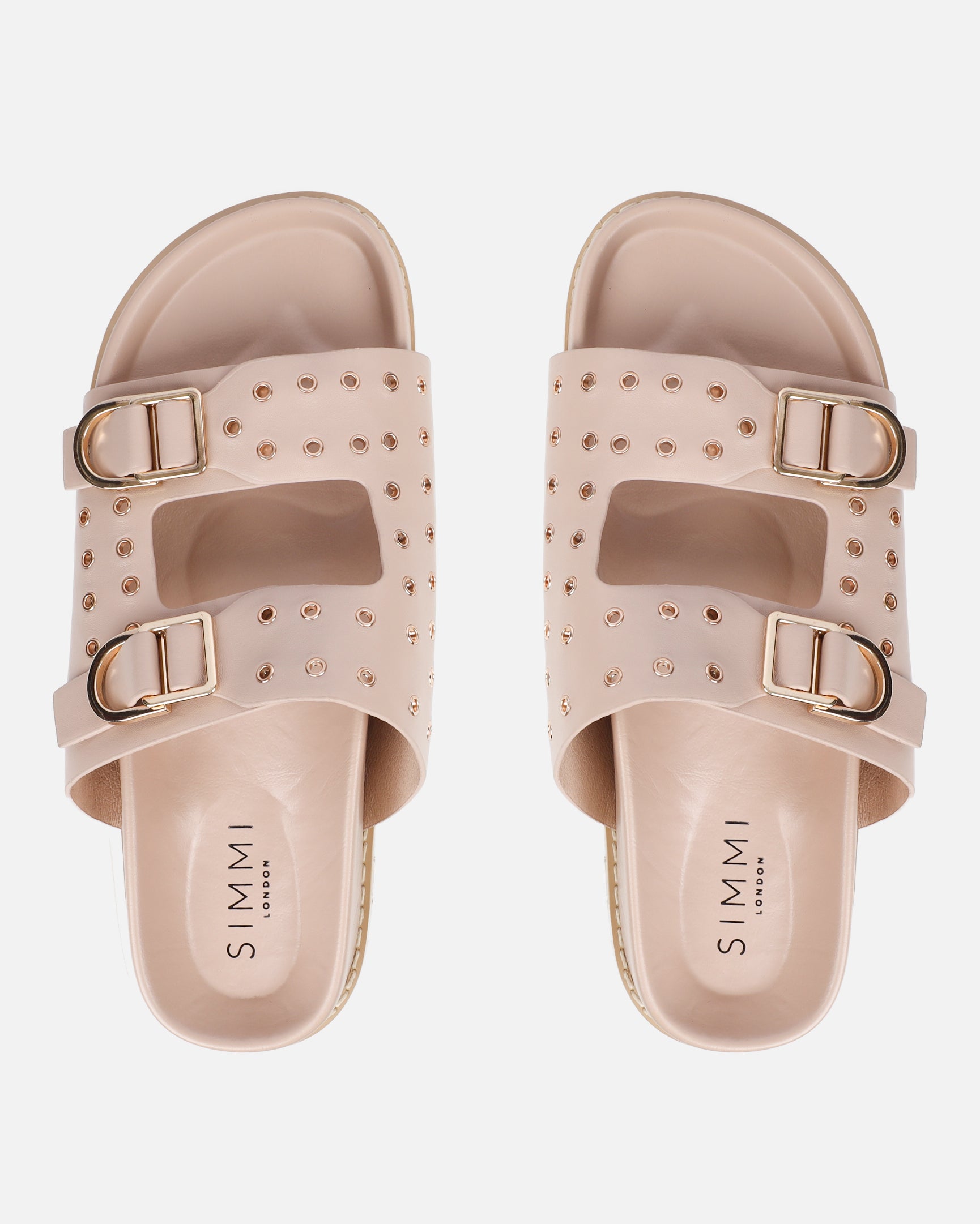 Tabi Nude Slider Sandals | SIMMI London