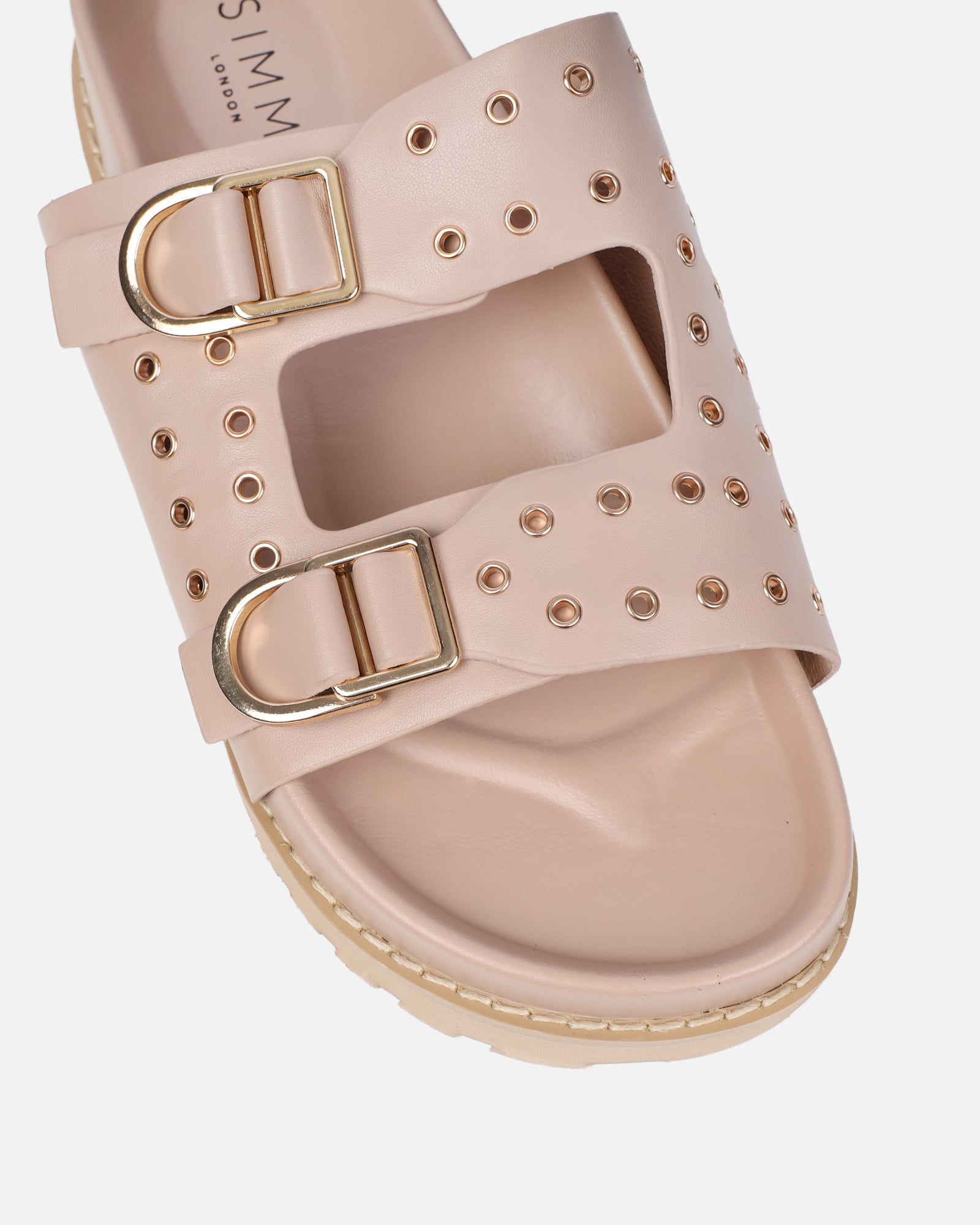 Tabi Nude Slider Sandals | SIMMI London