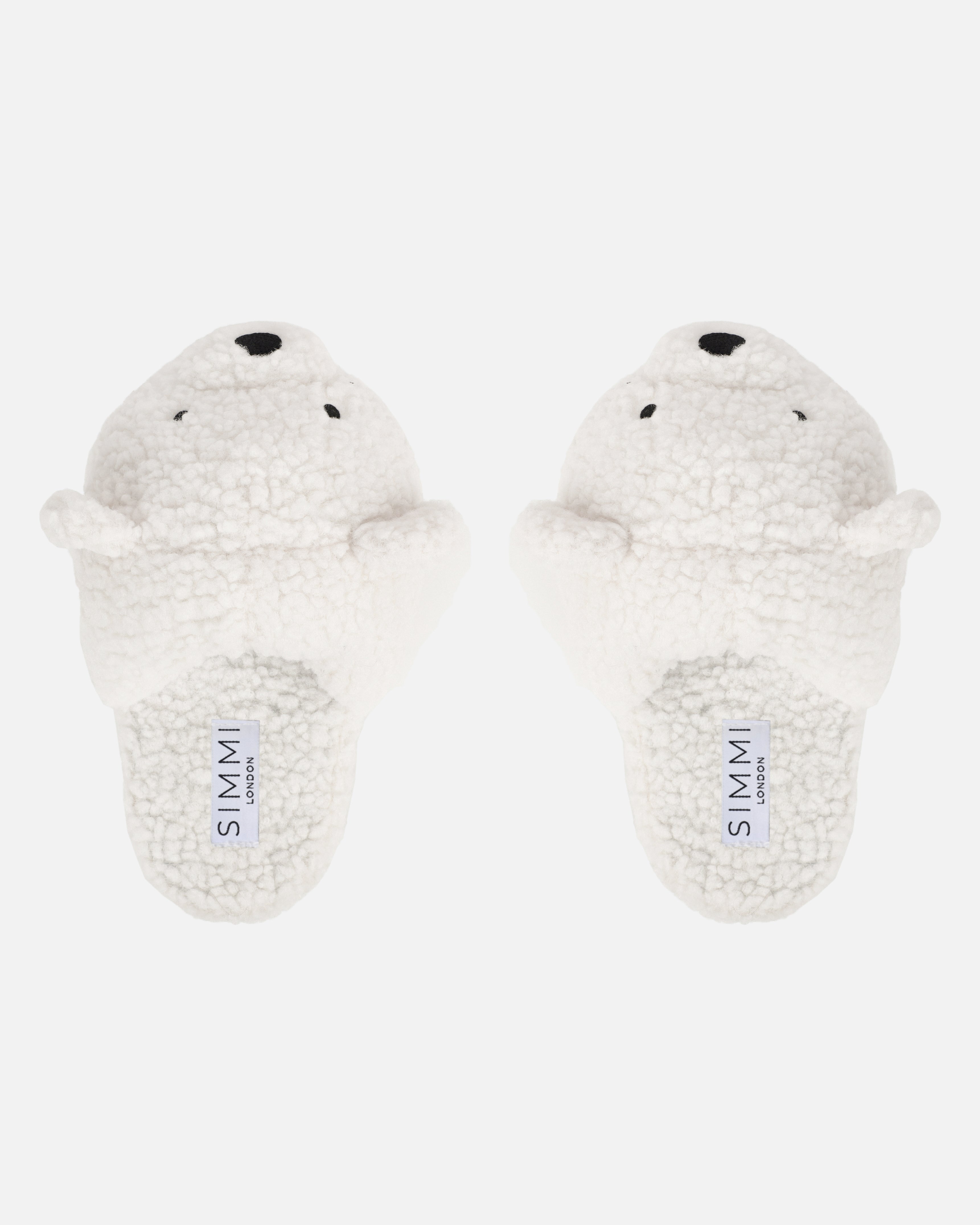 Ted Cream Borg Teddy Novelty Slippers | SIMMI London