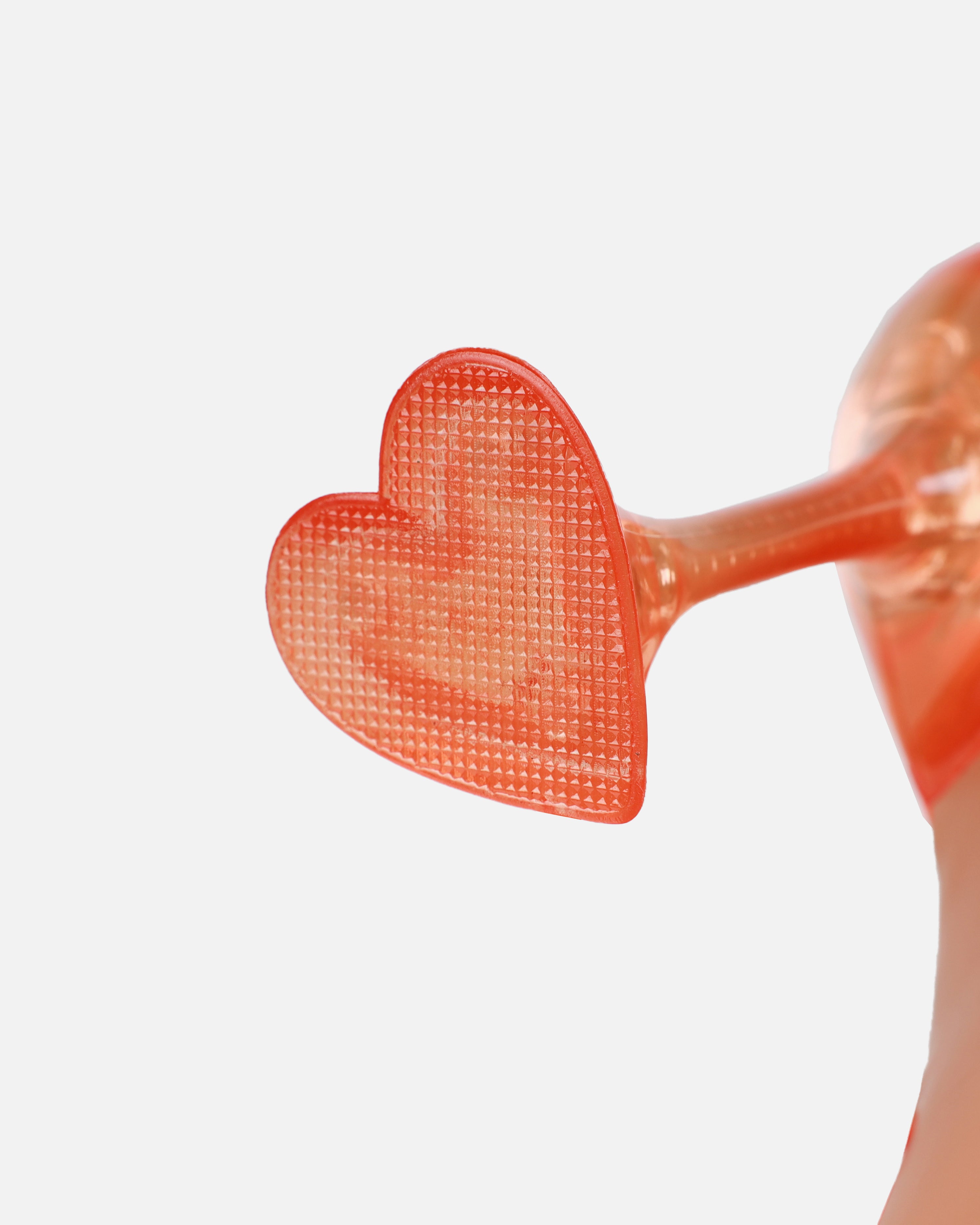 Tiamo Orange Diamante Toe Thong Heart Heels | SIMMI London