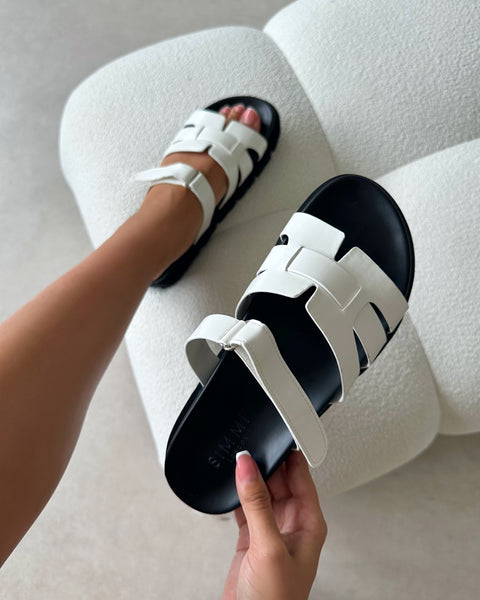 CDL Teddy Sandals Sサイズ OMI vaia-2-wht_pu_1_udp_863f3b4b-