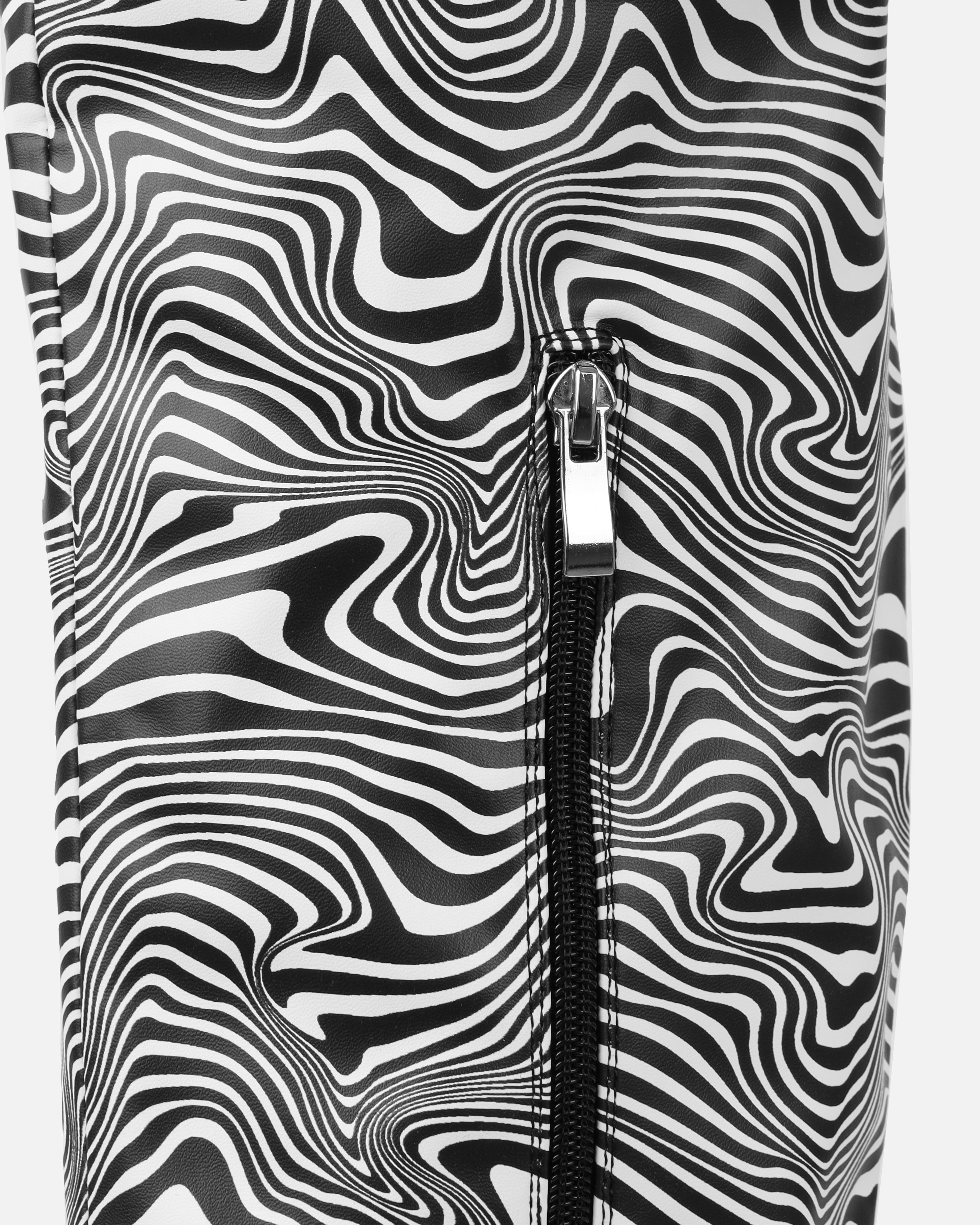 Mary Bedford Wild Monochrome Print Thigh High Boots | SIMMI London