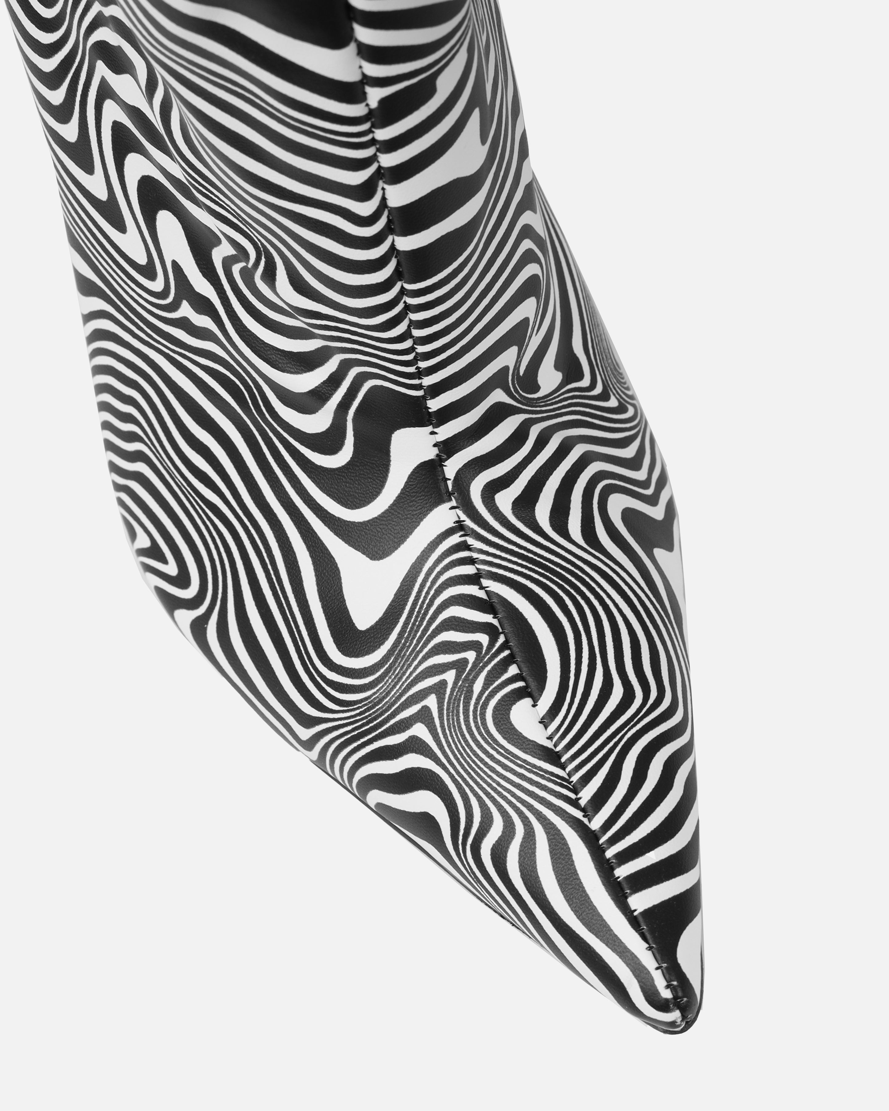 Mary Bedford Wild Monochrome Print Thigh High Boots | SIMMI London