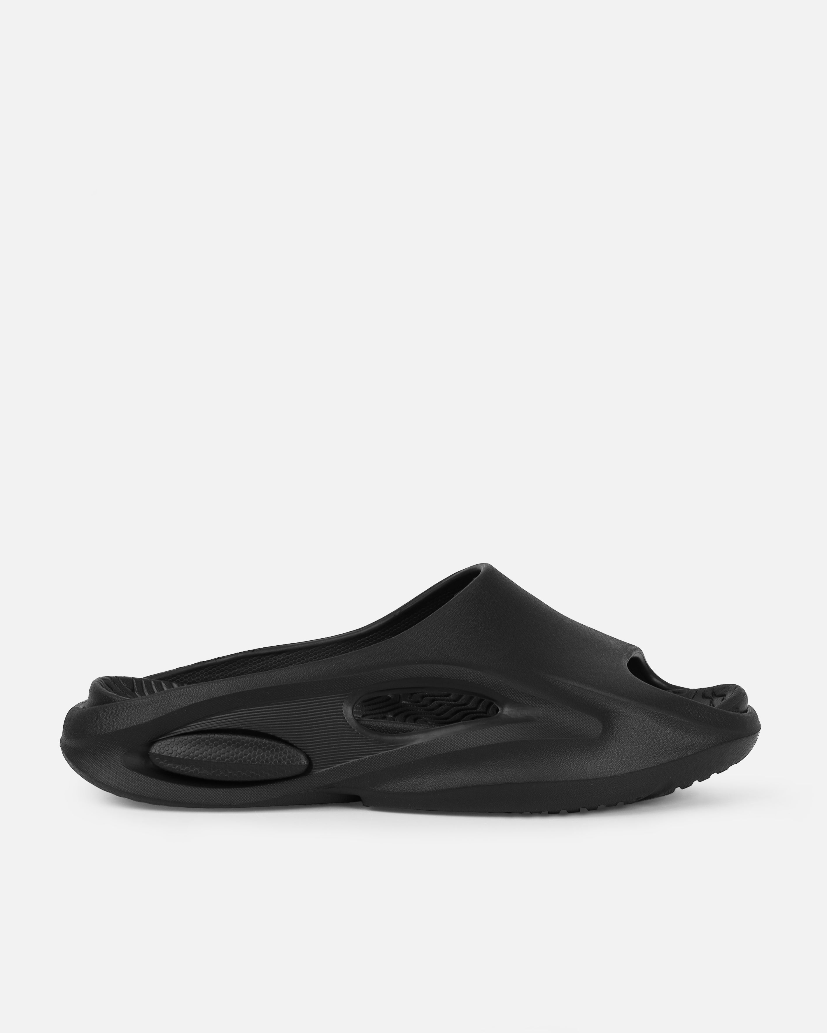 Xoey Black Cut Out Moulded Sliders | SIMMI London