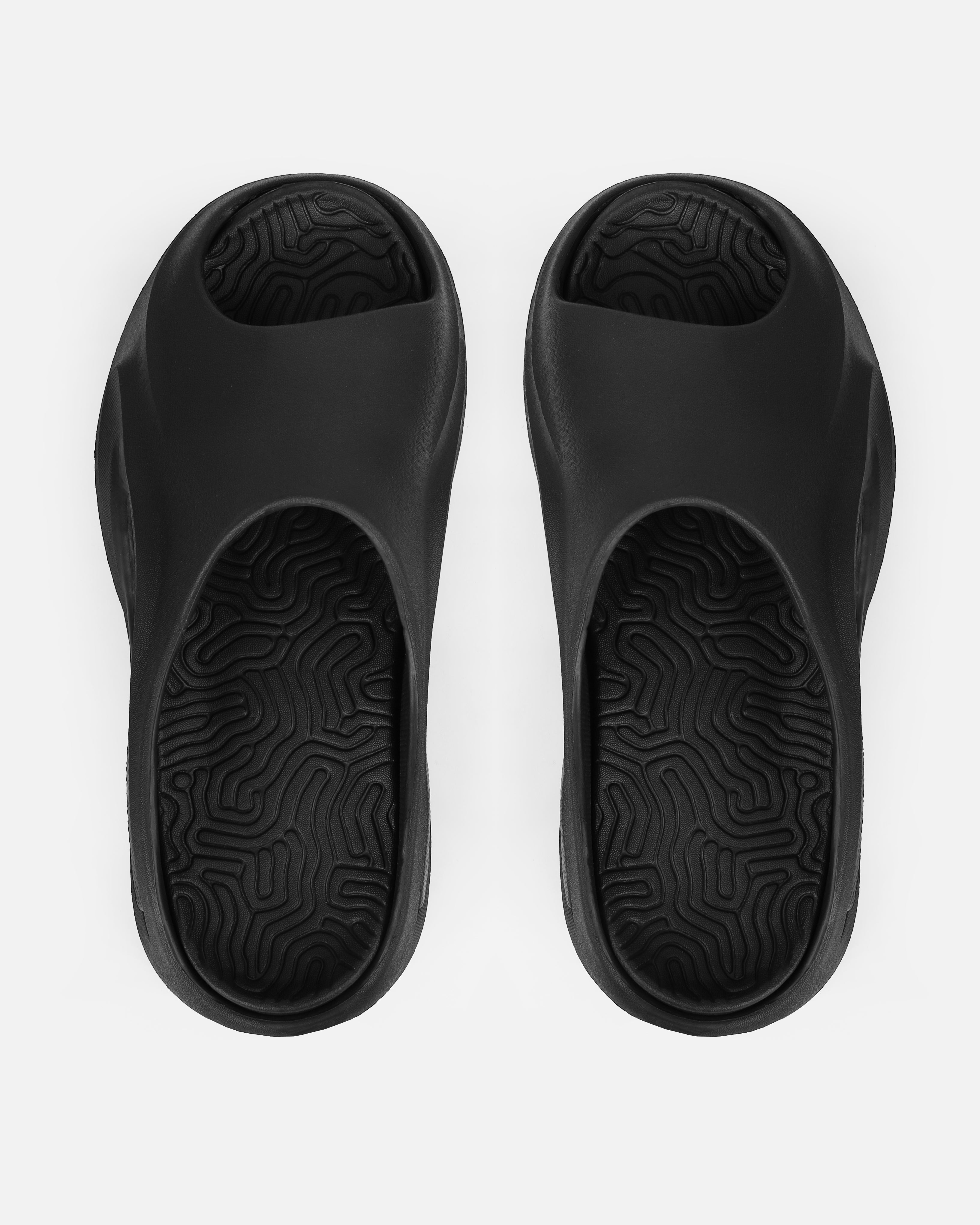 Xoey Black Cut Out Moulded Sliders | SIMMI London