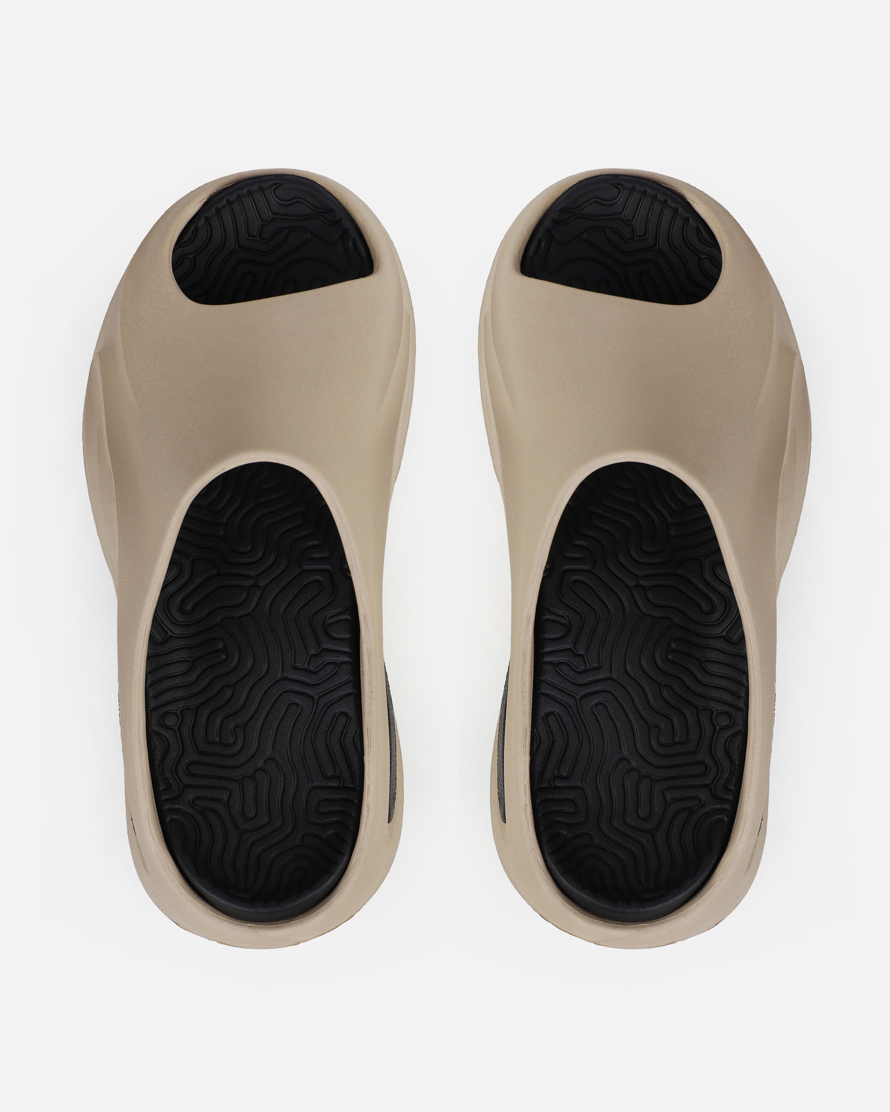 Xoey Mocha Cut Out Moulded Sliders | SIMMI London