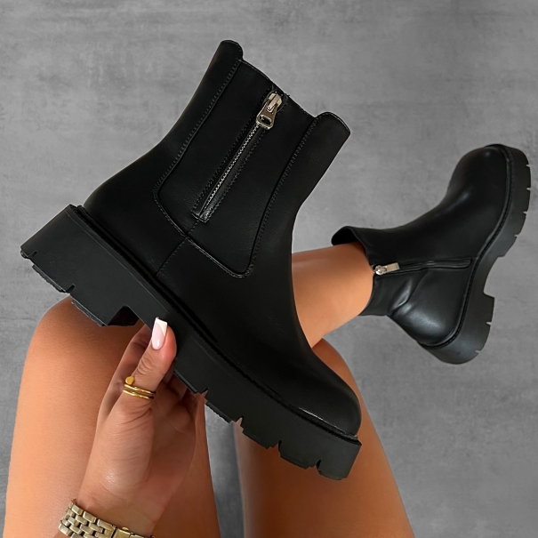 Clive Black Chunky Ankle Boots | SIMMI London