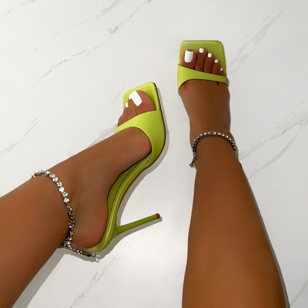 Romee Green Diamante Chain Stiletto Heels | SIMMI London