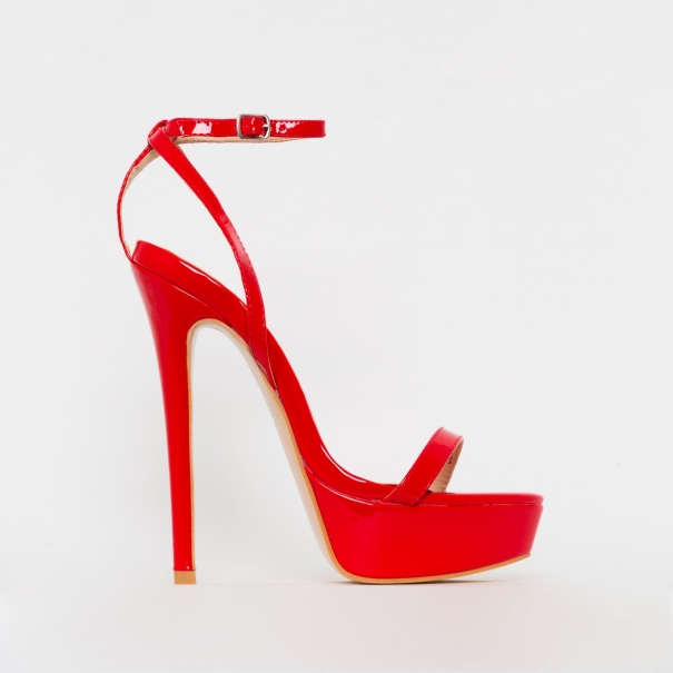 Immi Red Patent Platform Stiletto Heels