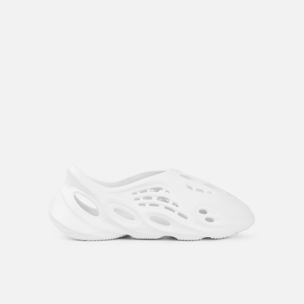 Sea White Cut Out Moulded Slip On Shoes | SIMMI London