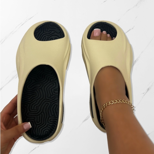 Xoey Bone Cut Out Moulded Sliders | SIMMI London
