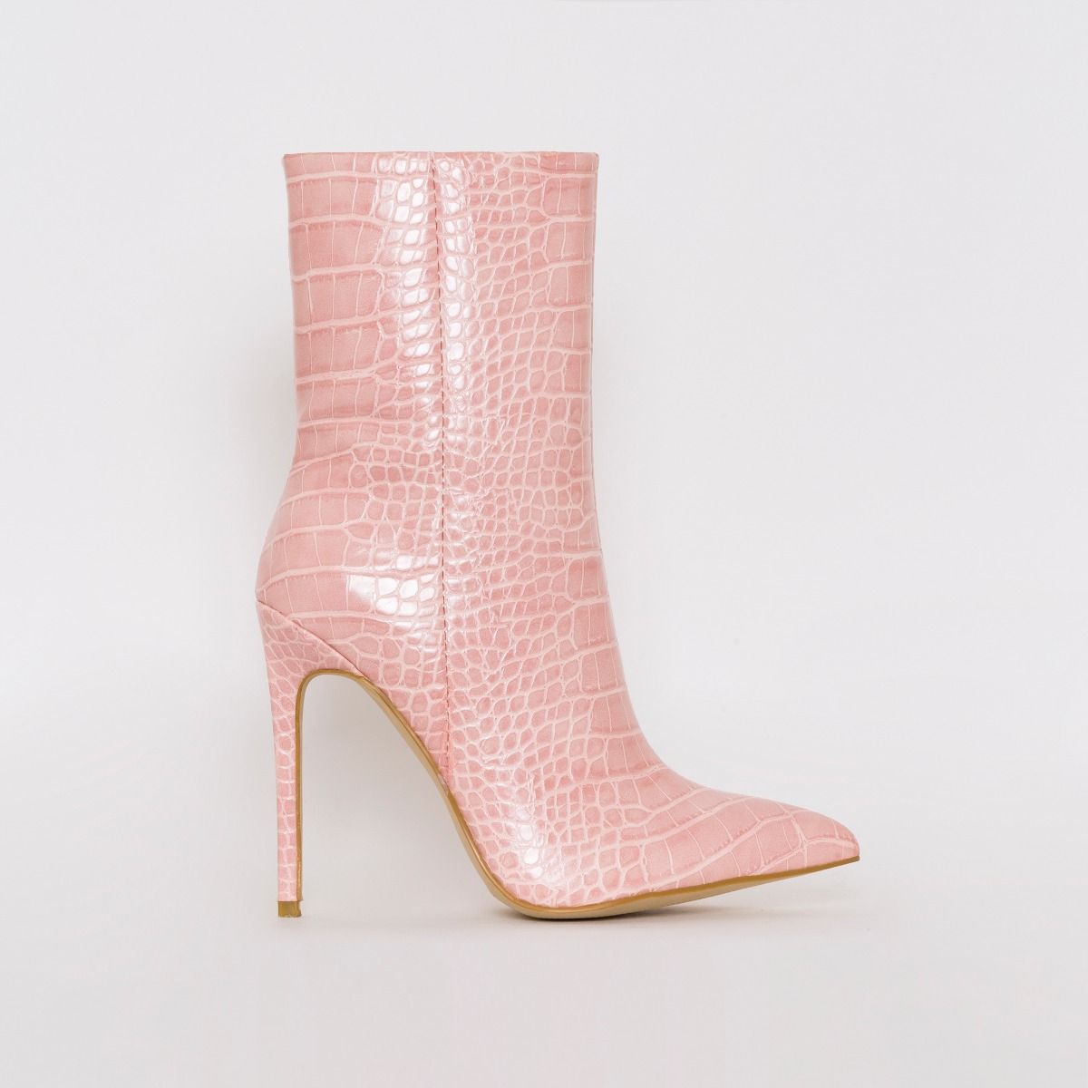 pink stiletto ankle boots