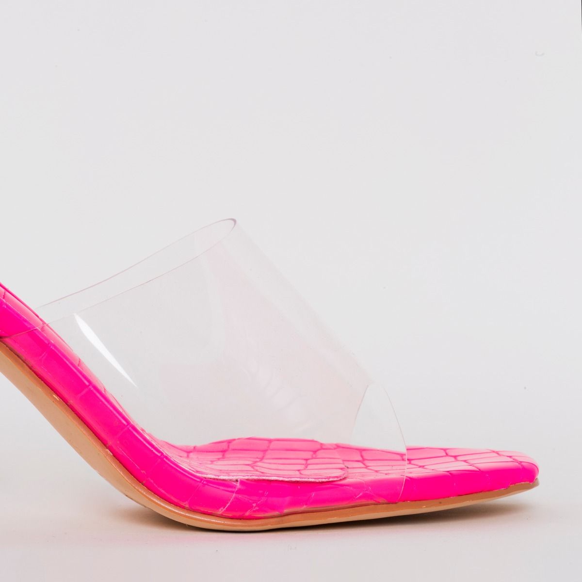 pink croc heels