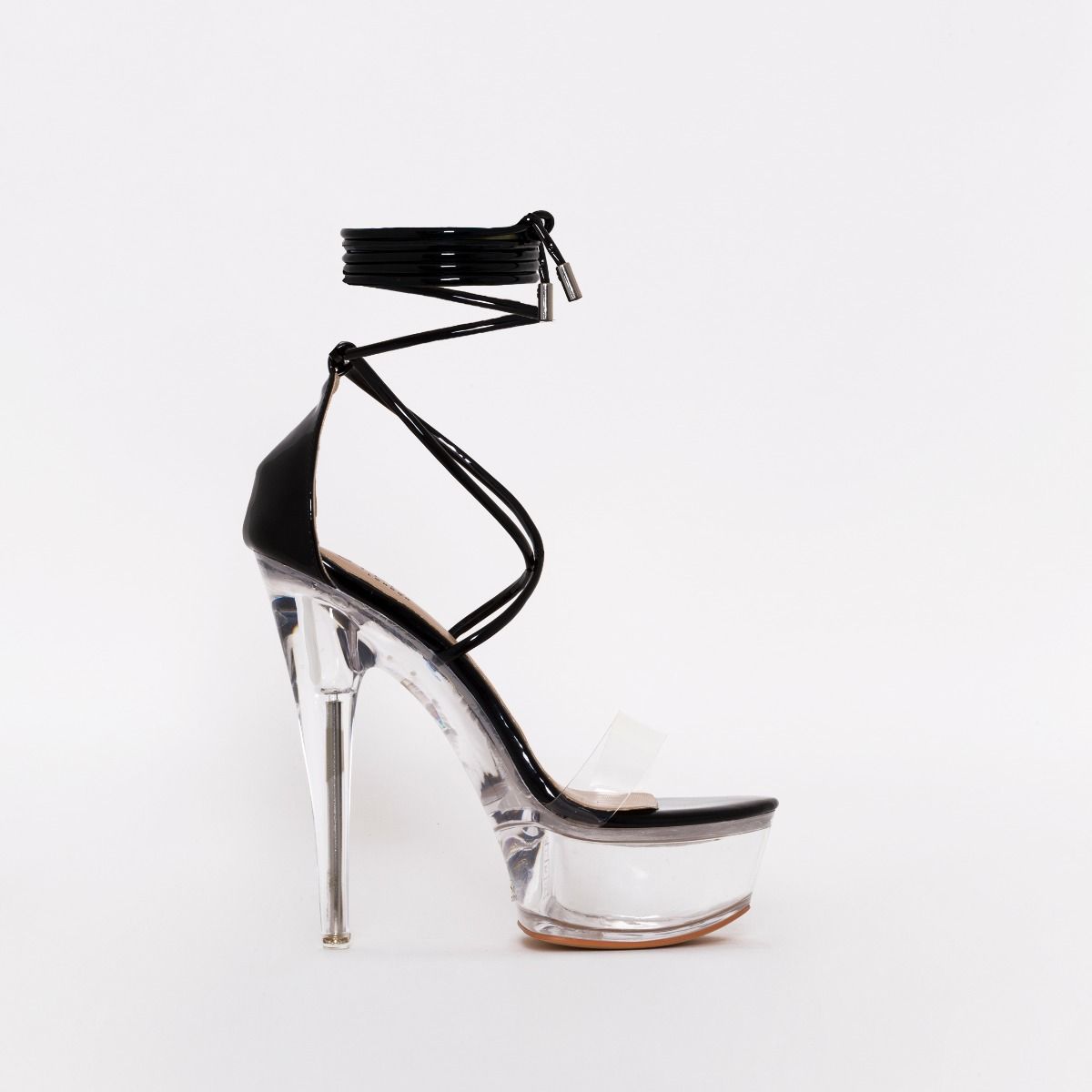 platform heels black