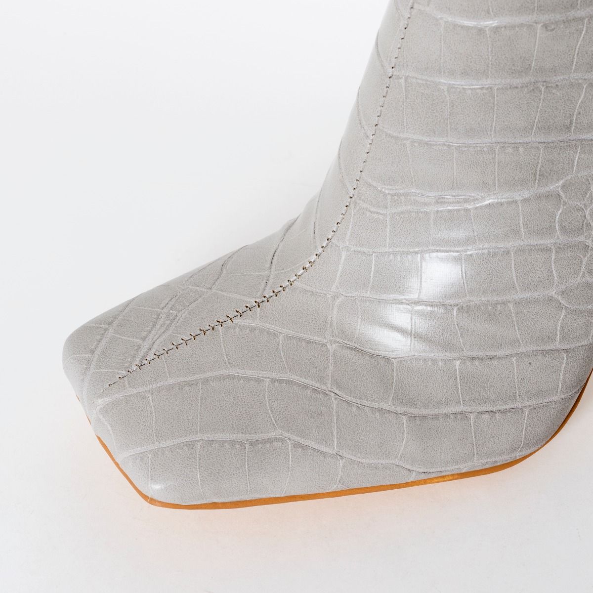 grey croc boots