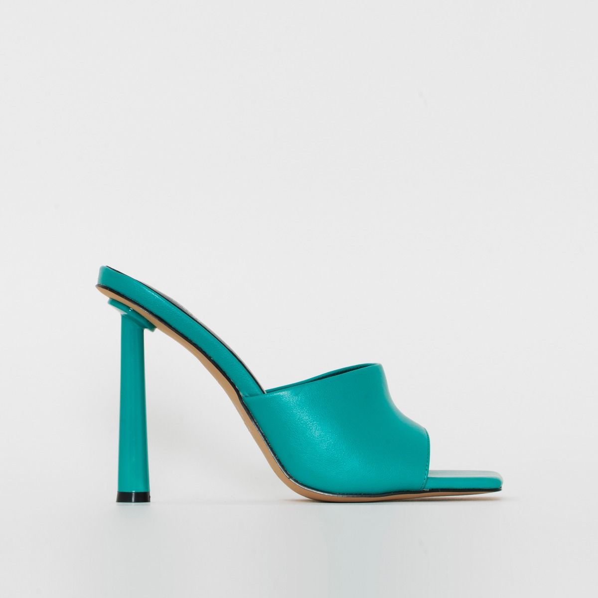 Clermont Twins Spoilt Teal Green Square Toe Mules
