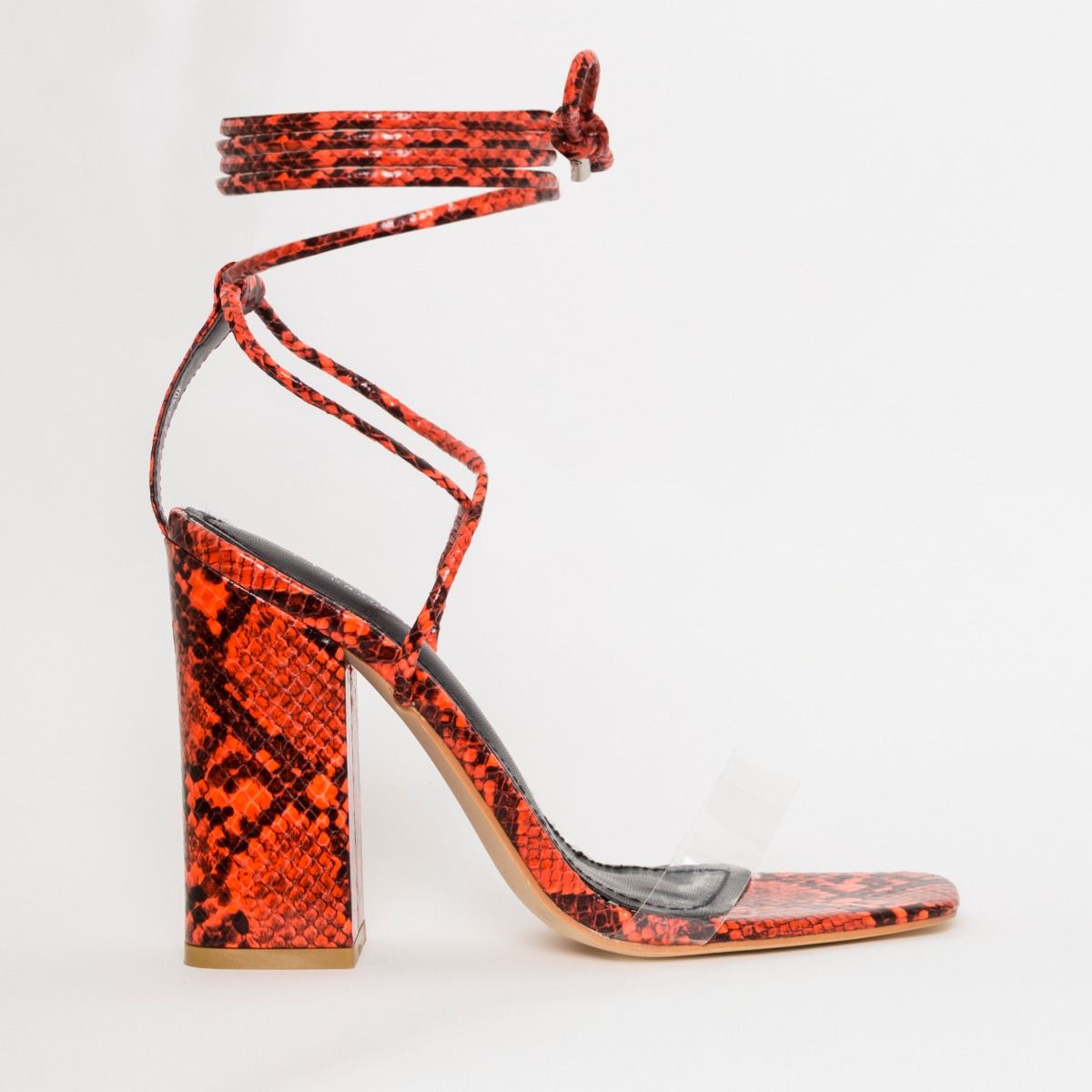 orange snake heels