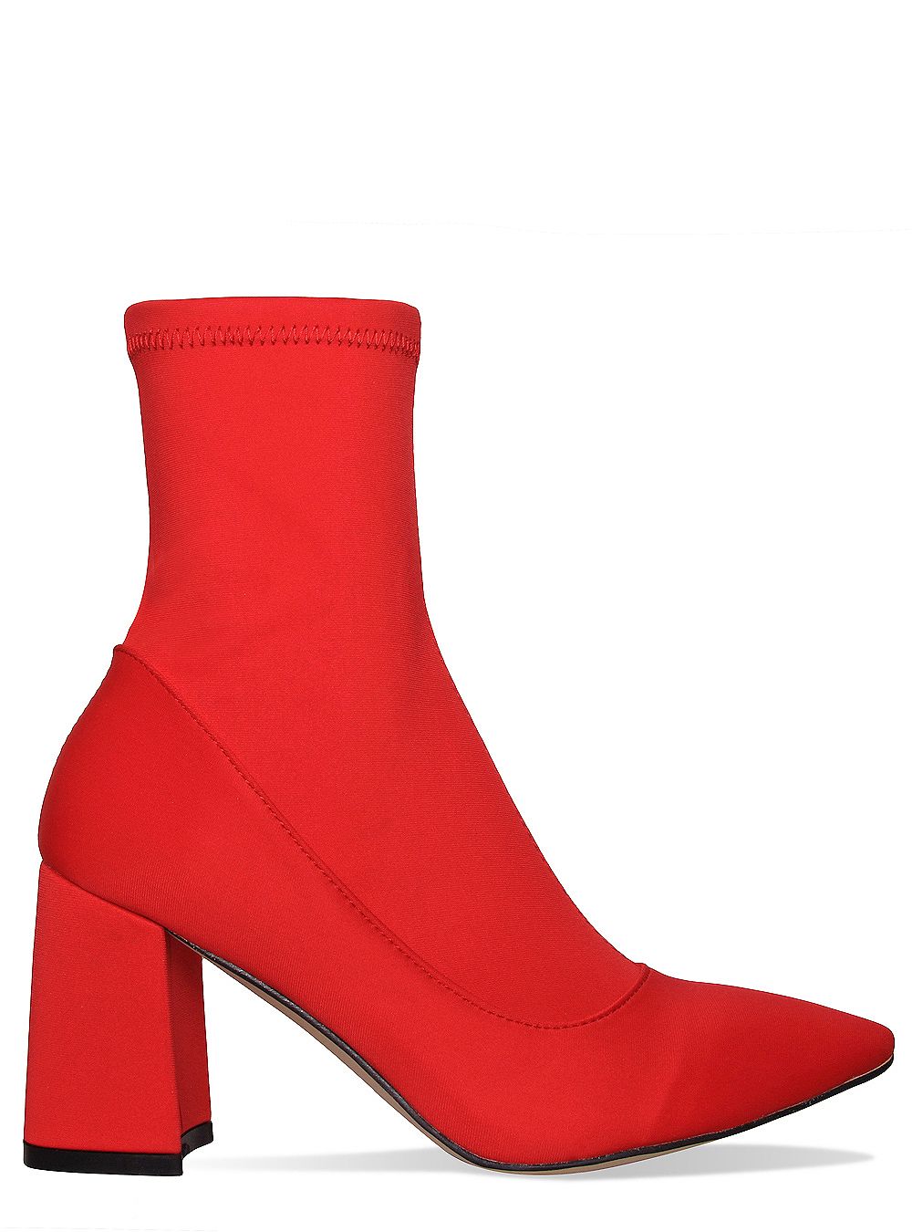 red lycra boots