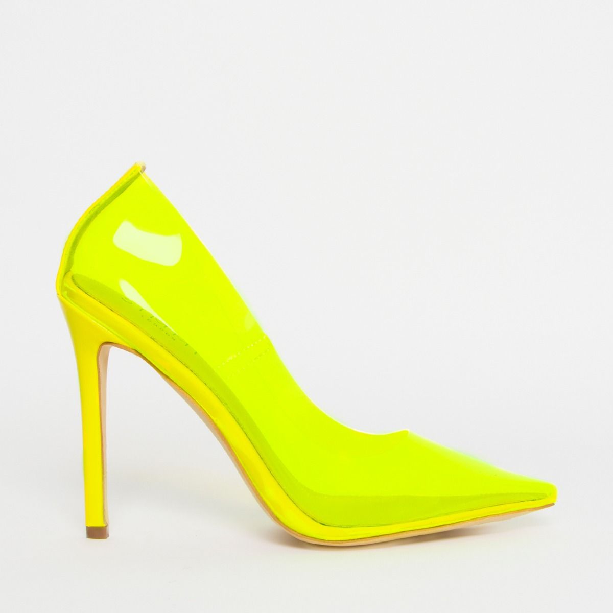yellow clear shoes