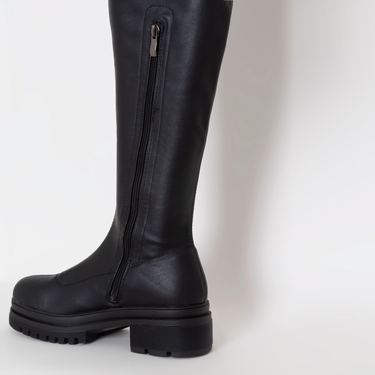 Genesis Black Stretch Over The Knee Boots